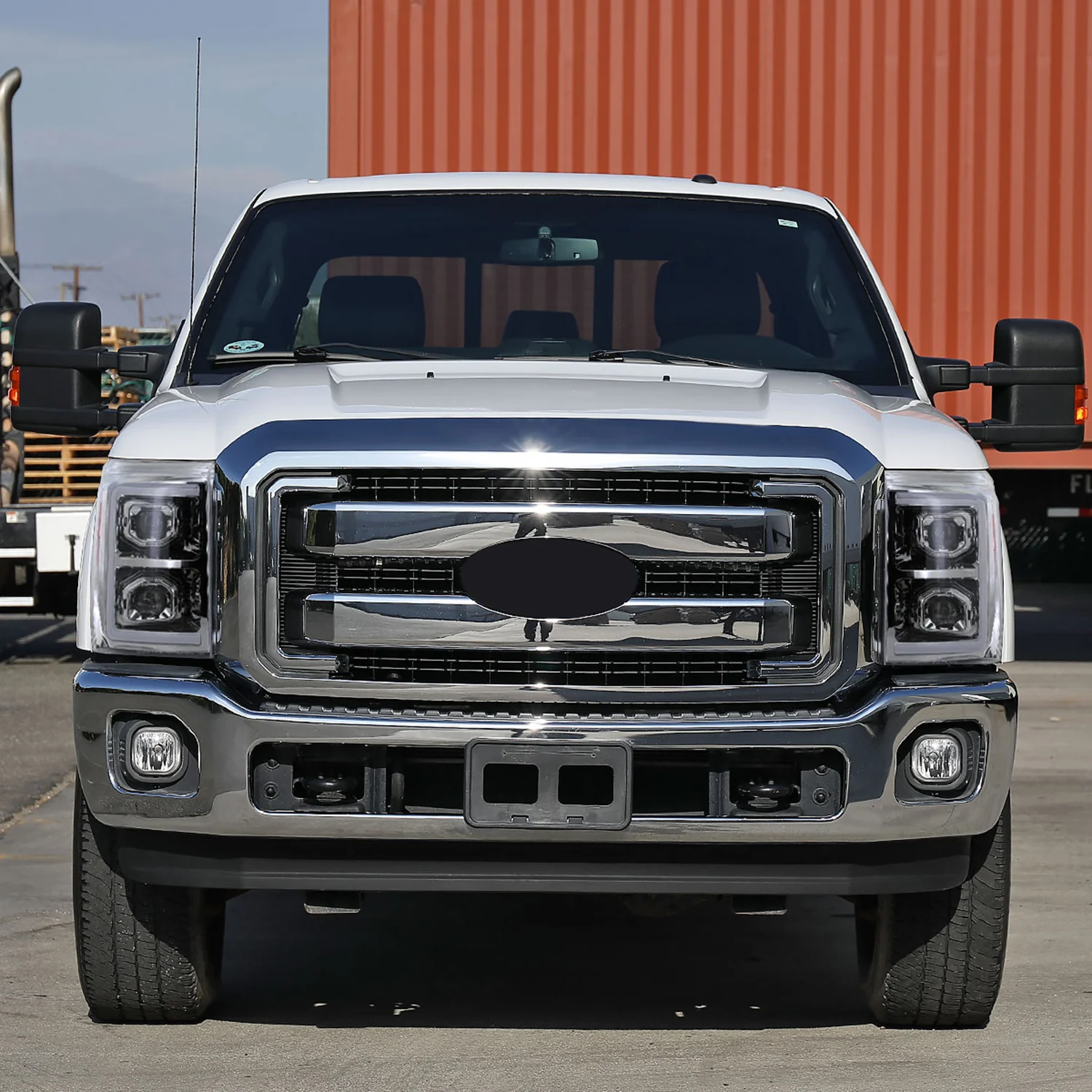 2011-2016 Ford F-250 F-350 F-450 F-550 LED CBar Projector Headlights Chrome - Image 10