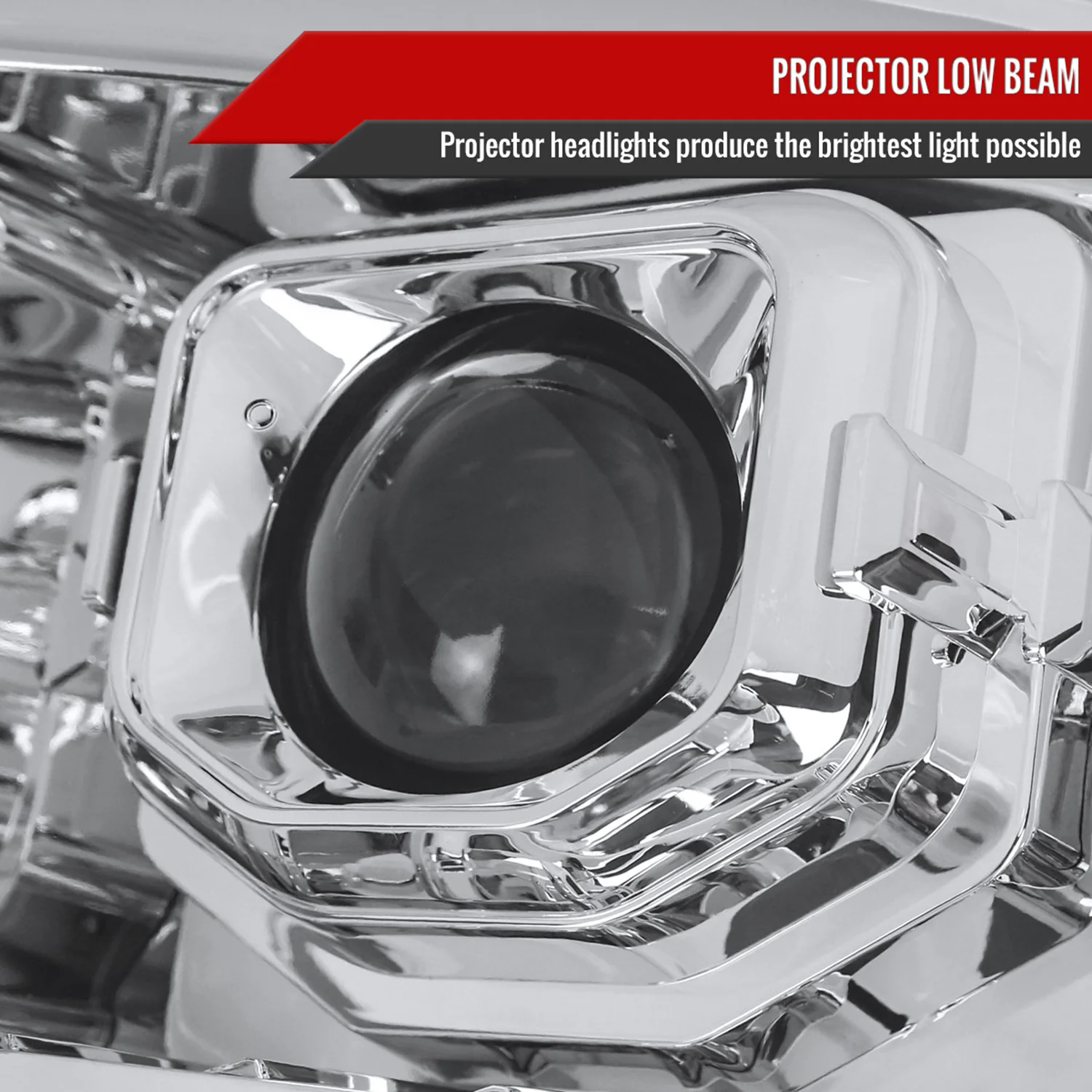 2011-2016 Ford F-250 F-350 F-450 F-550 LED CBar Projector Headlights Chrome - Image 4