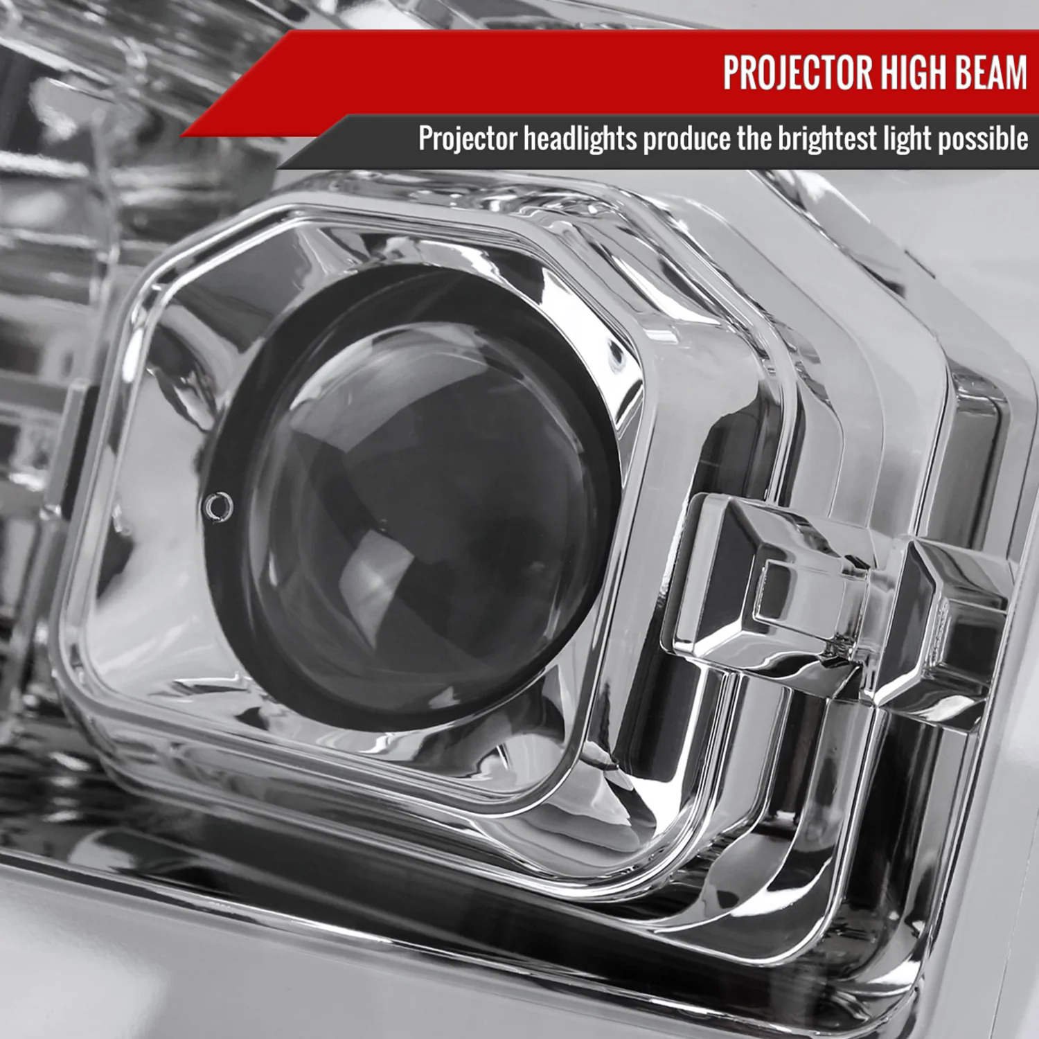 2011-2016 Ford F-250 F-350 F-450 F-550 LED CBar Projector Headlights Chrome - Image 5