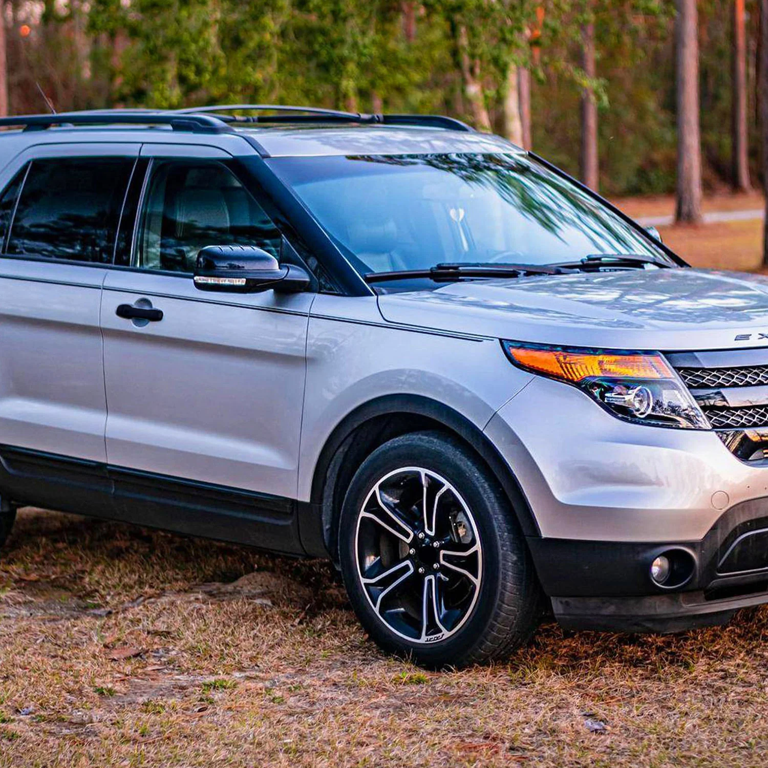 2011-2019 Ford Explorer Door Handle Cover Gloss Black 10Pcs ABS Plastic - Image 4