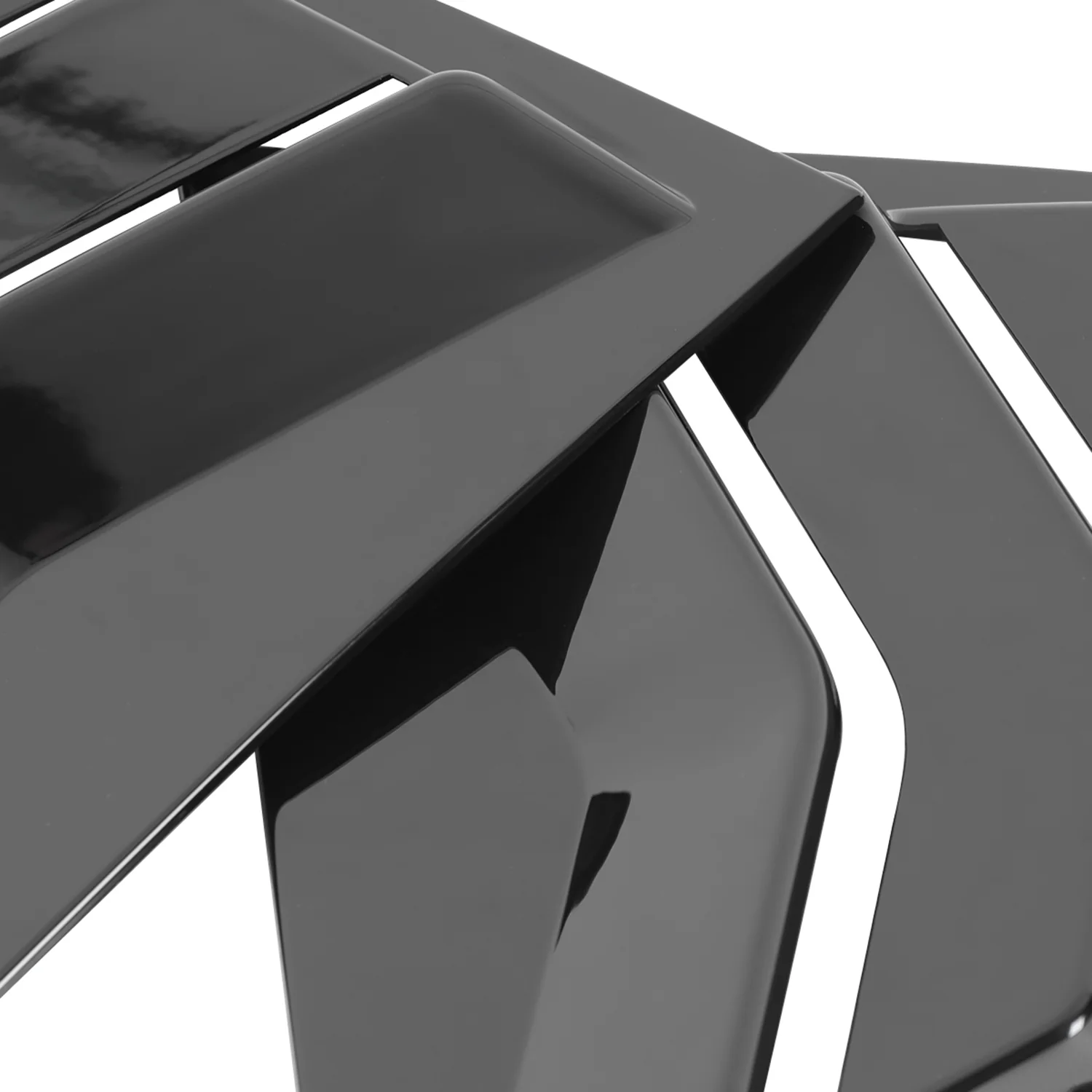 2011-2021 Dodge Charger Glossy Black Side Window Louvers Vent - Image 4