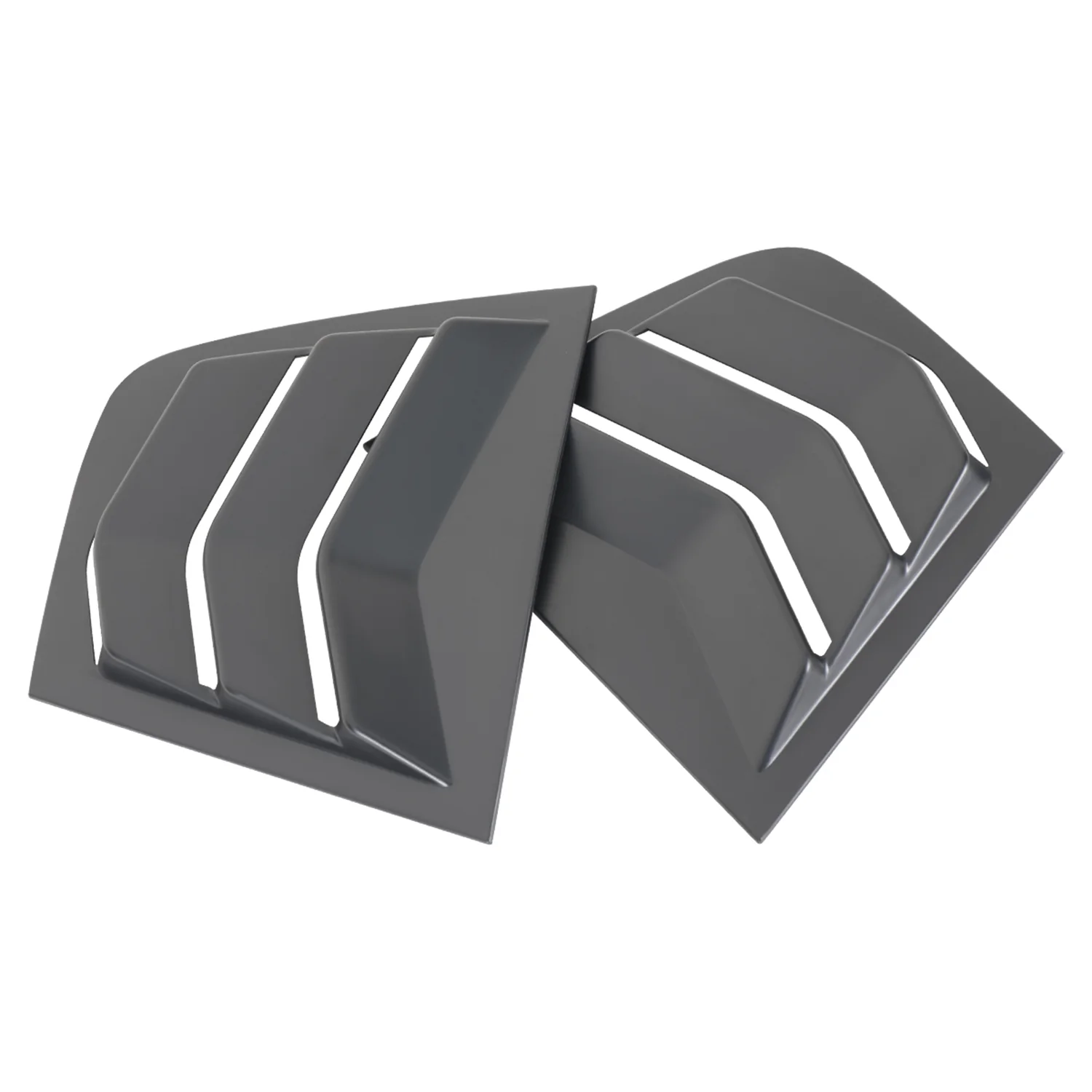 2011-2021 Dodge Charger Matte Black Side Window Louvers Vent - Image 7