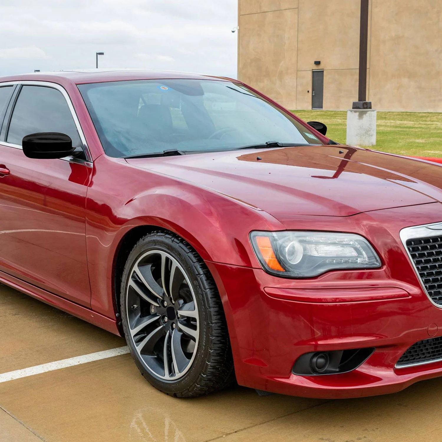 2011-2023 Chrysler 300 / Dodge Charger Mirror Cover Caps Gloss Black 2Pcs ABS Plastic - Image 4