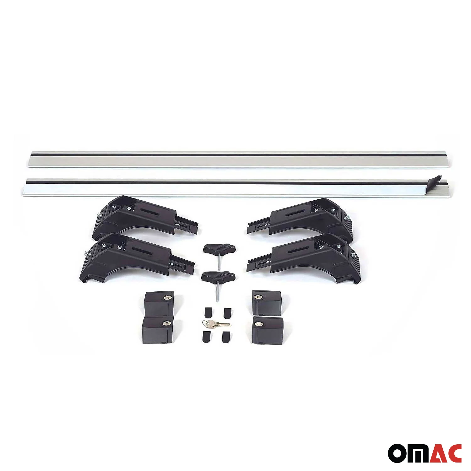 2011-2026 Mitsubishi Outlander Sport Roof Rack Cross Bras Silver 2 pieces - Image 8