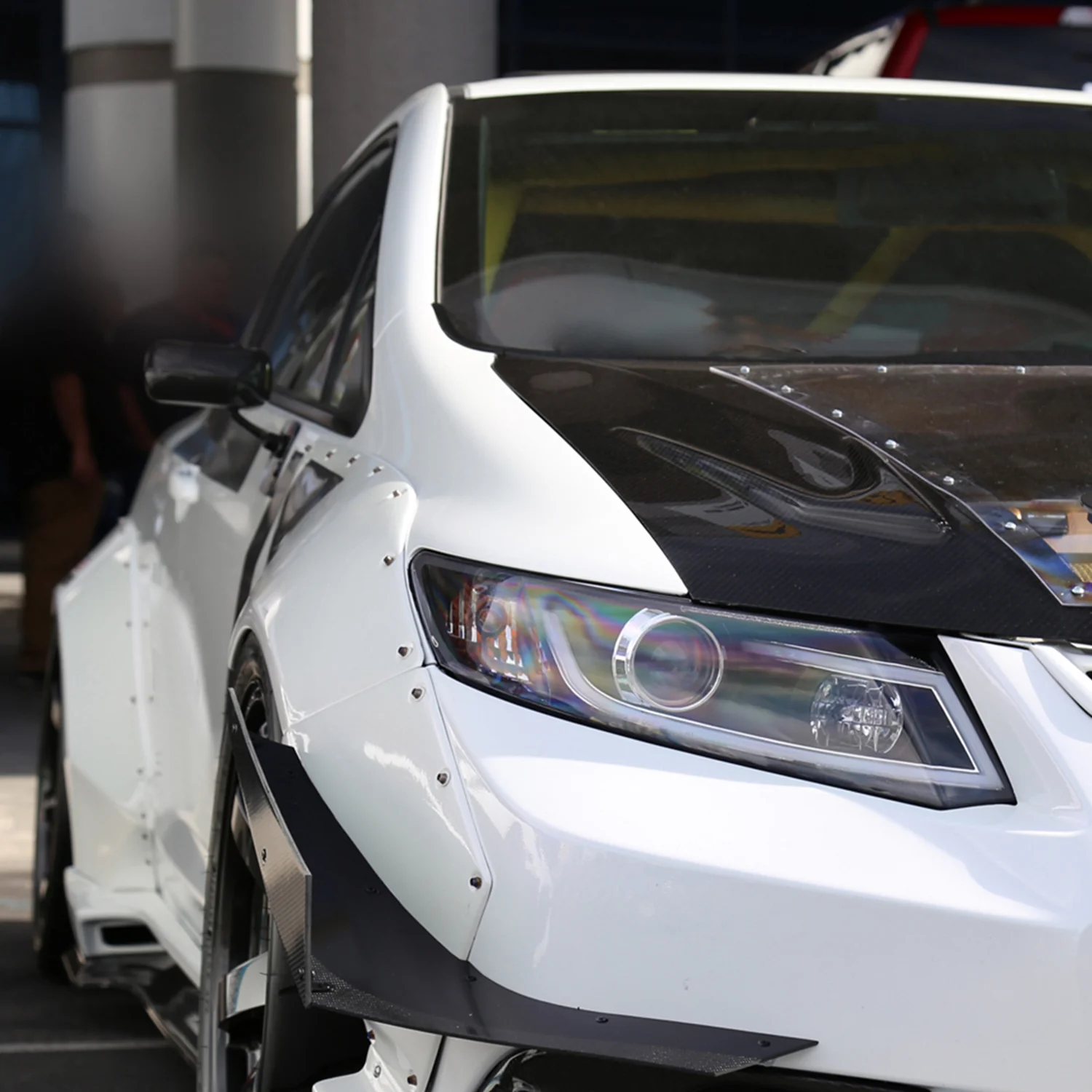 2012-2013 Honda Civic Coupe / 12-2015 Civic Sedan LED Bar Headlights Black - Image 10