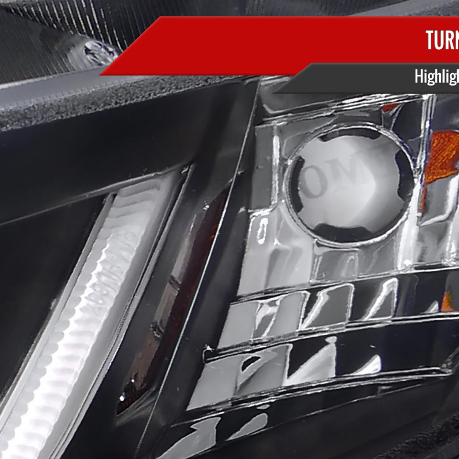 2012-2013 Honda Civic Coupe / 12-2015 Civic Sedan LED Bar Headlights Black - Image 5