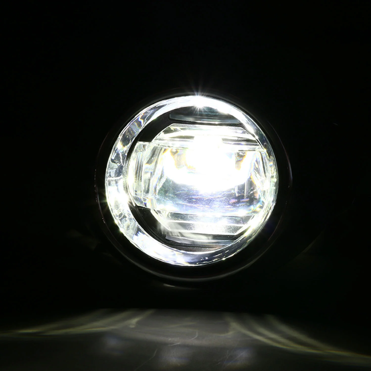 2012-2014 Ford Focus 6500K SMD LED Fog Lights Kit Chrome Housing/Clear Lens - Image 2