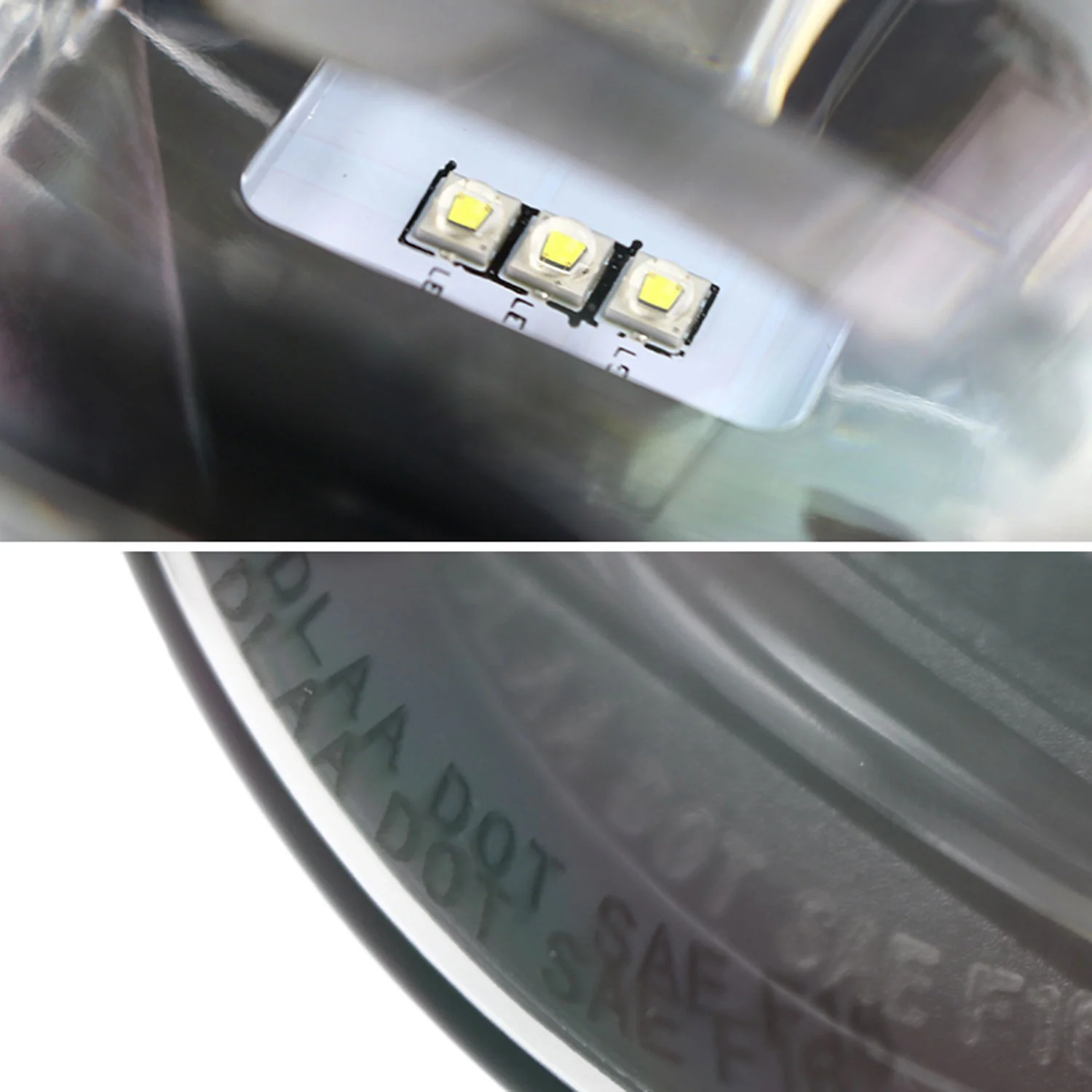 2012-2014 Ford Focus 6500K SMD LED Fog Lights Kit Chrome Housing/Clear Lens - Image 4