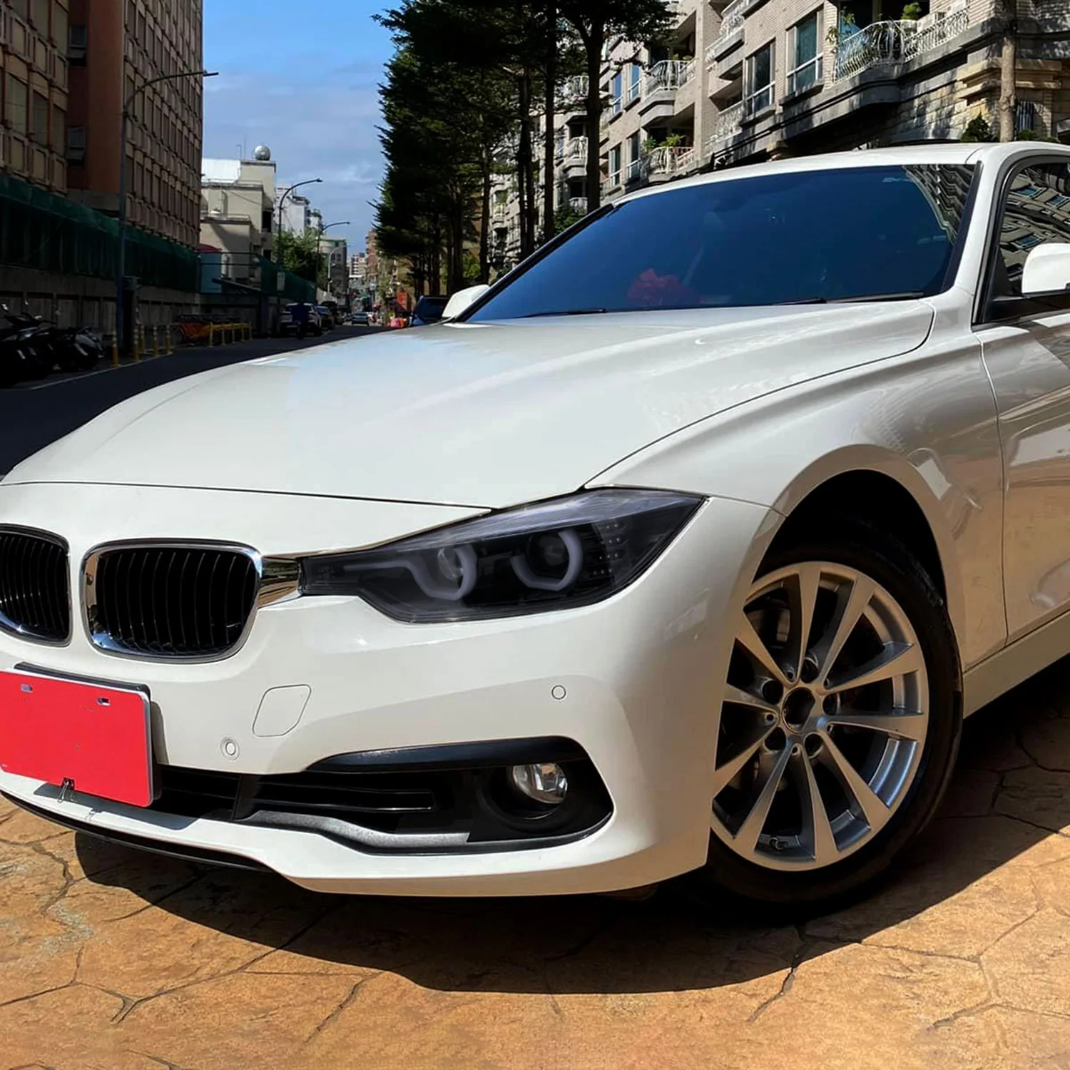 2012-2015 BMW F30 3 Series Sedan Dual U-Bar Headlights LED Signal Lights Smoke - Image 9