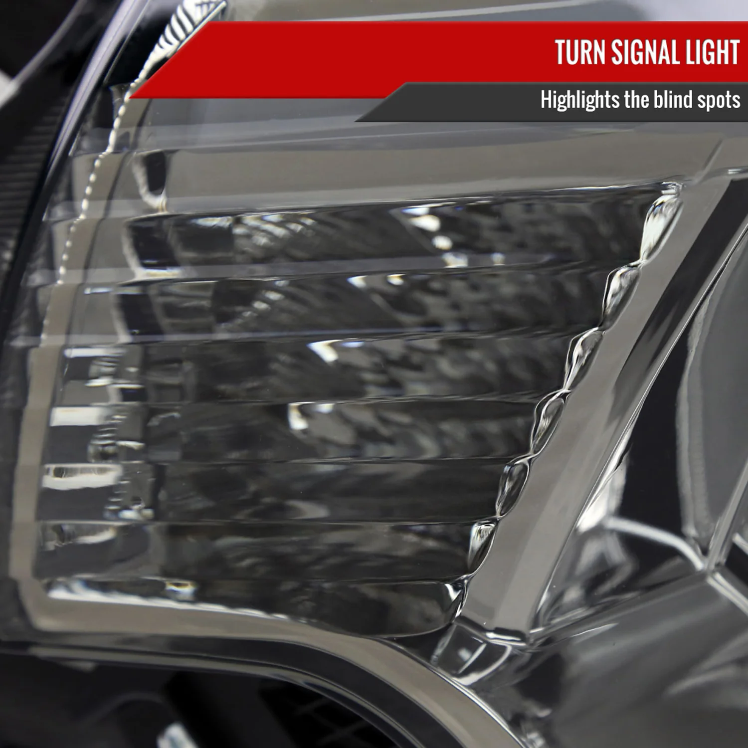 2012-2015 Toyota Tacoma LED Bar Headlights Amber Reflector Chrome/Light Smoke - Image 5