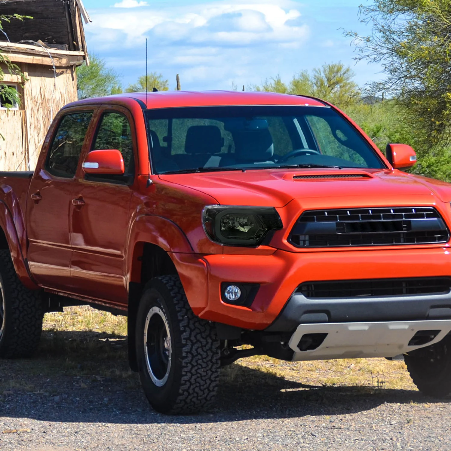 2012-2015 Toyota Tacoma LED Bar Headlights Amber Reflector Chrome/Smoke - Image 10