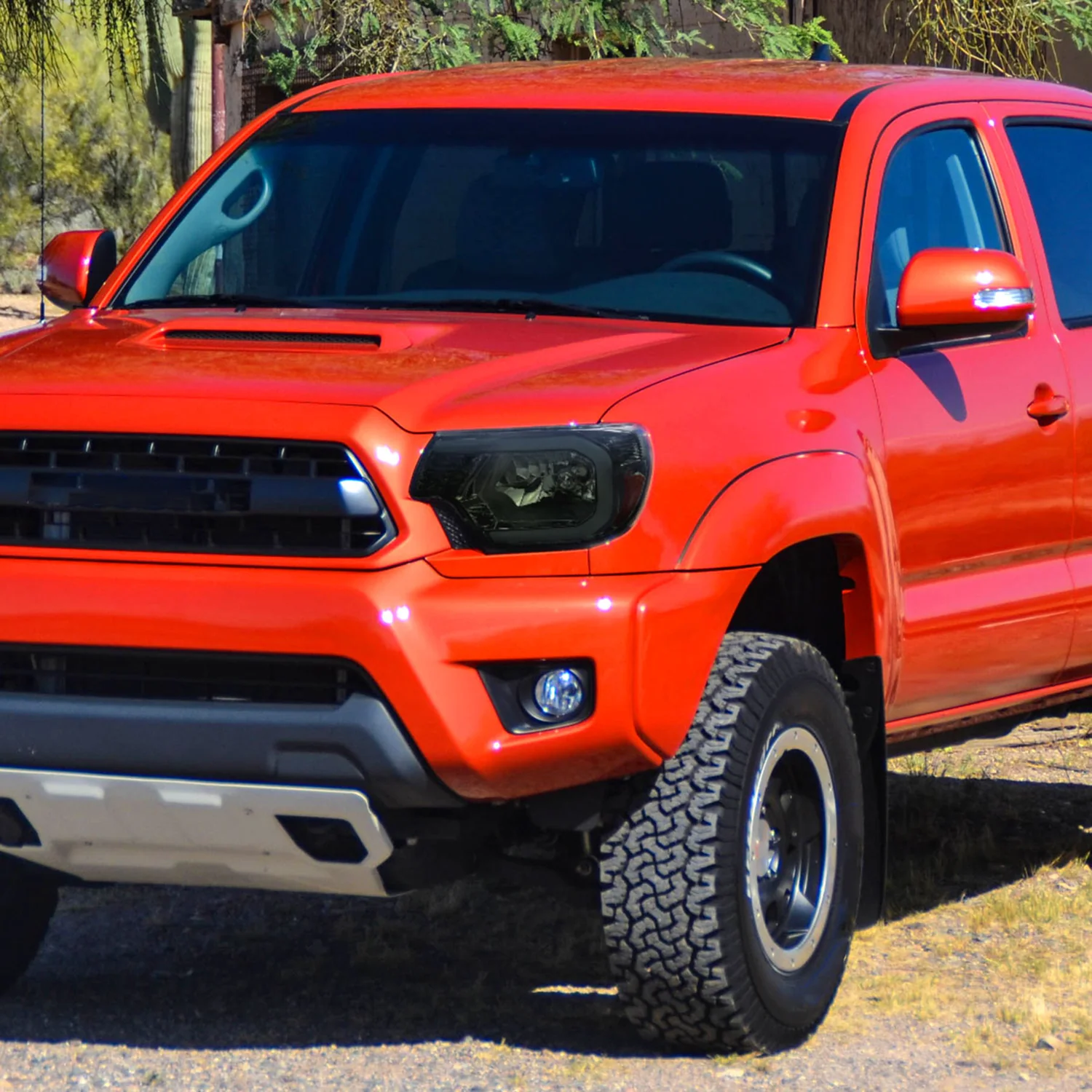 2012-2015 Toyota Tacoma LED Bar Headlights Amber Reflector Chrome/Smoke - Image 9