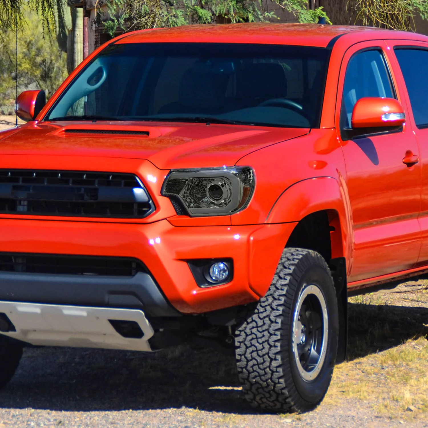 2012-2015 Toyota Tacoma LED C-Bar Headlights LED Parking Light Chrome/Smoke - Image 9