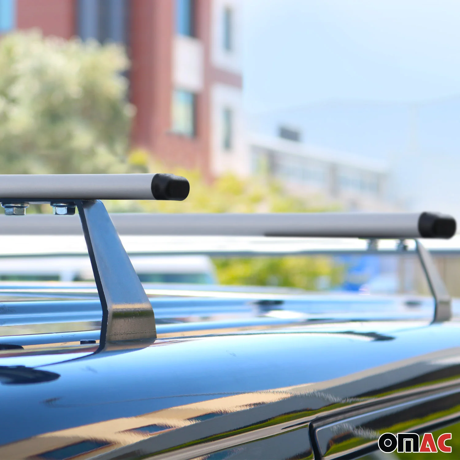 2012-2016 Honda CR-V Roof Rack Cross Bars Luggage Carrier Steel Silver 2 Pcs - Image 3