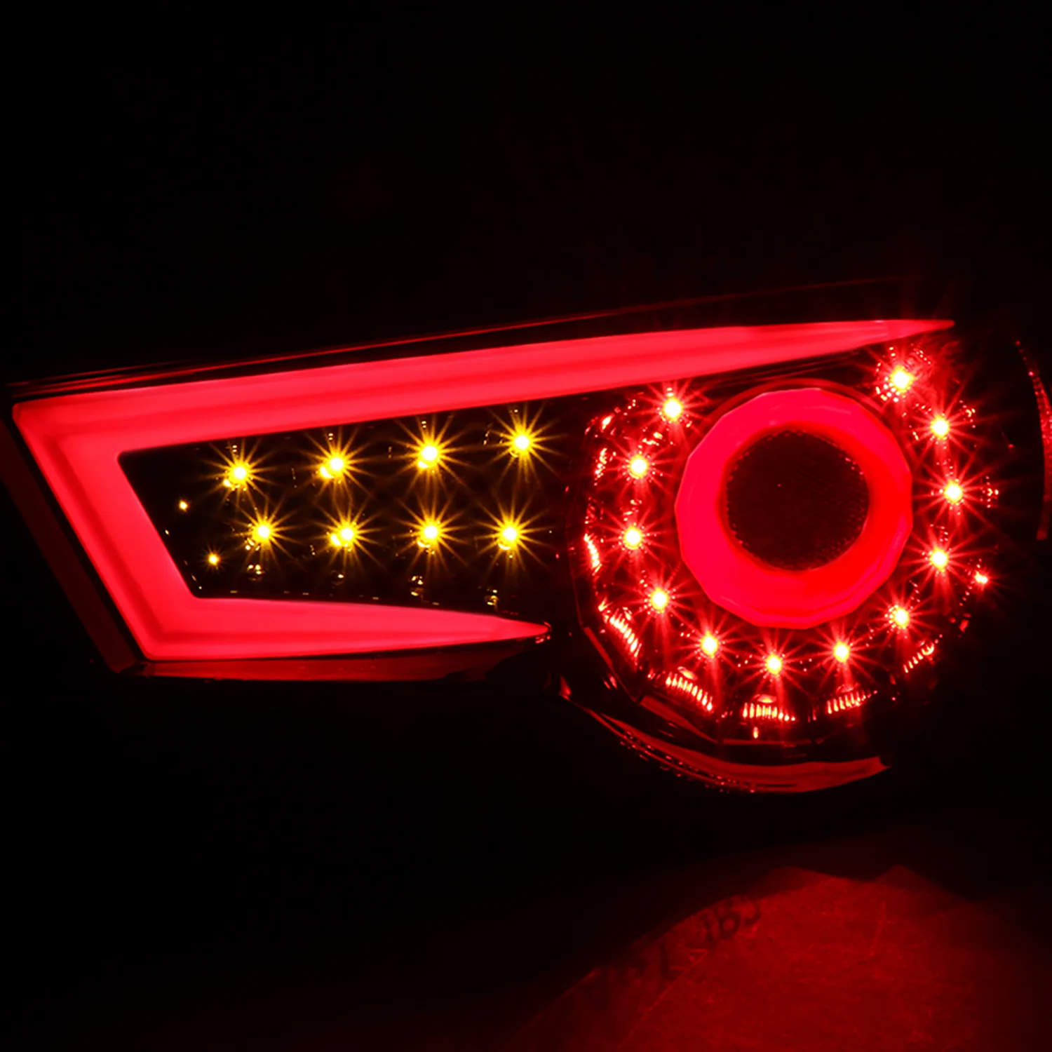 2012-2016 Scion FRS/ Subaru BRZ/ Toyota 86 LED Tail Lights Jet Black/Clear - Image 2