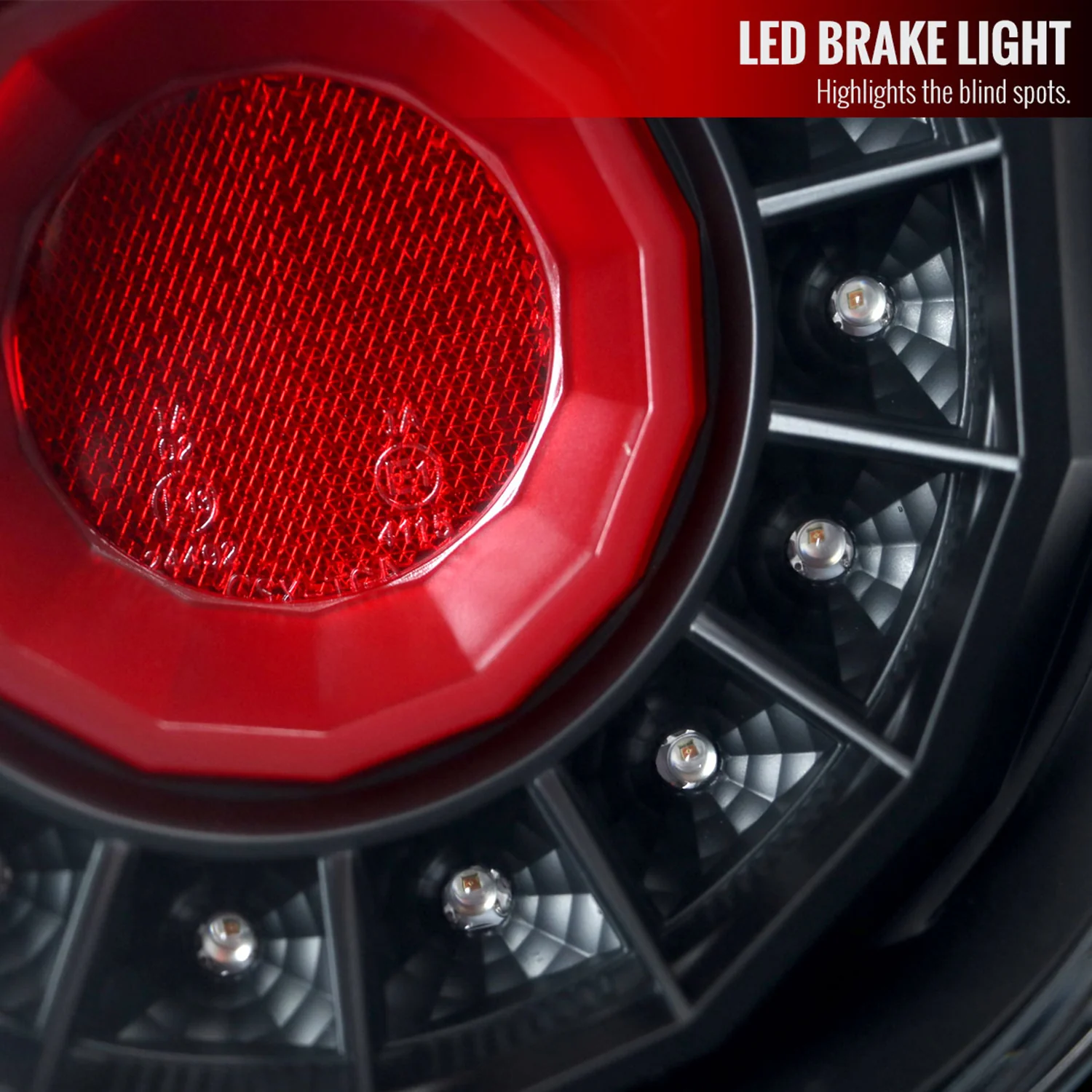 2012-2016 Scion FRS/ Subaru BRZ/ Toyota 86 Red Bar LED Tail Lights Satin Black - Image 5