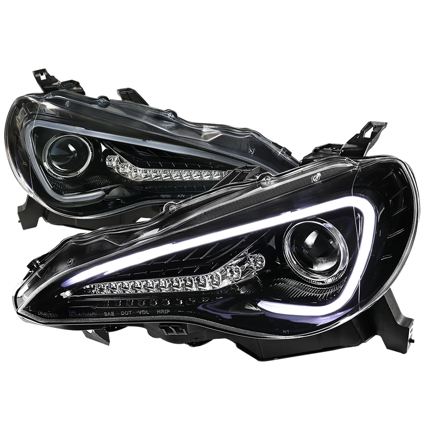 2012-2017 Scion FRS/ Toyota 86 LED Bar Headlights Signal Lights Black