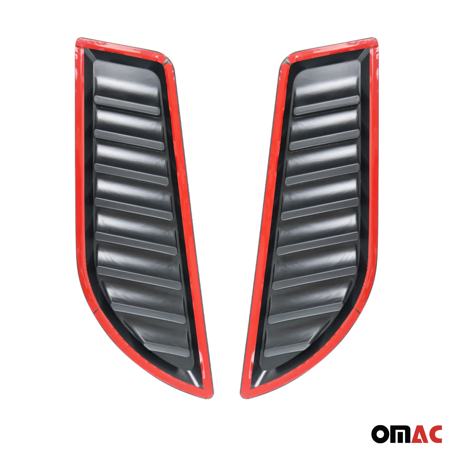 2012-2018 RAM 1500 Hood Scoop Vent Air Flow Intake Black 2 Pcs - Image 4