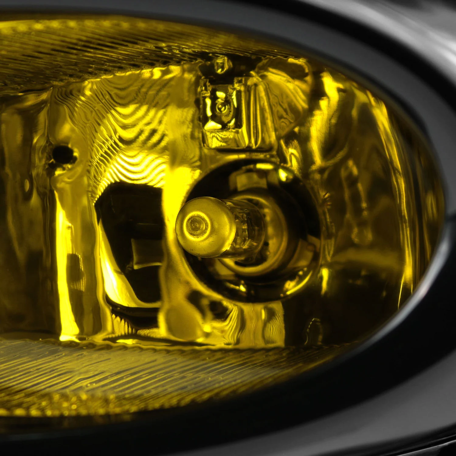 2013-2015 Honda Civic Sedan H11 Fog Lights Kit Chrome Housing/Yellow Lens - Image 3
