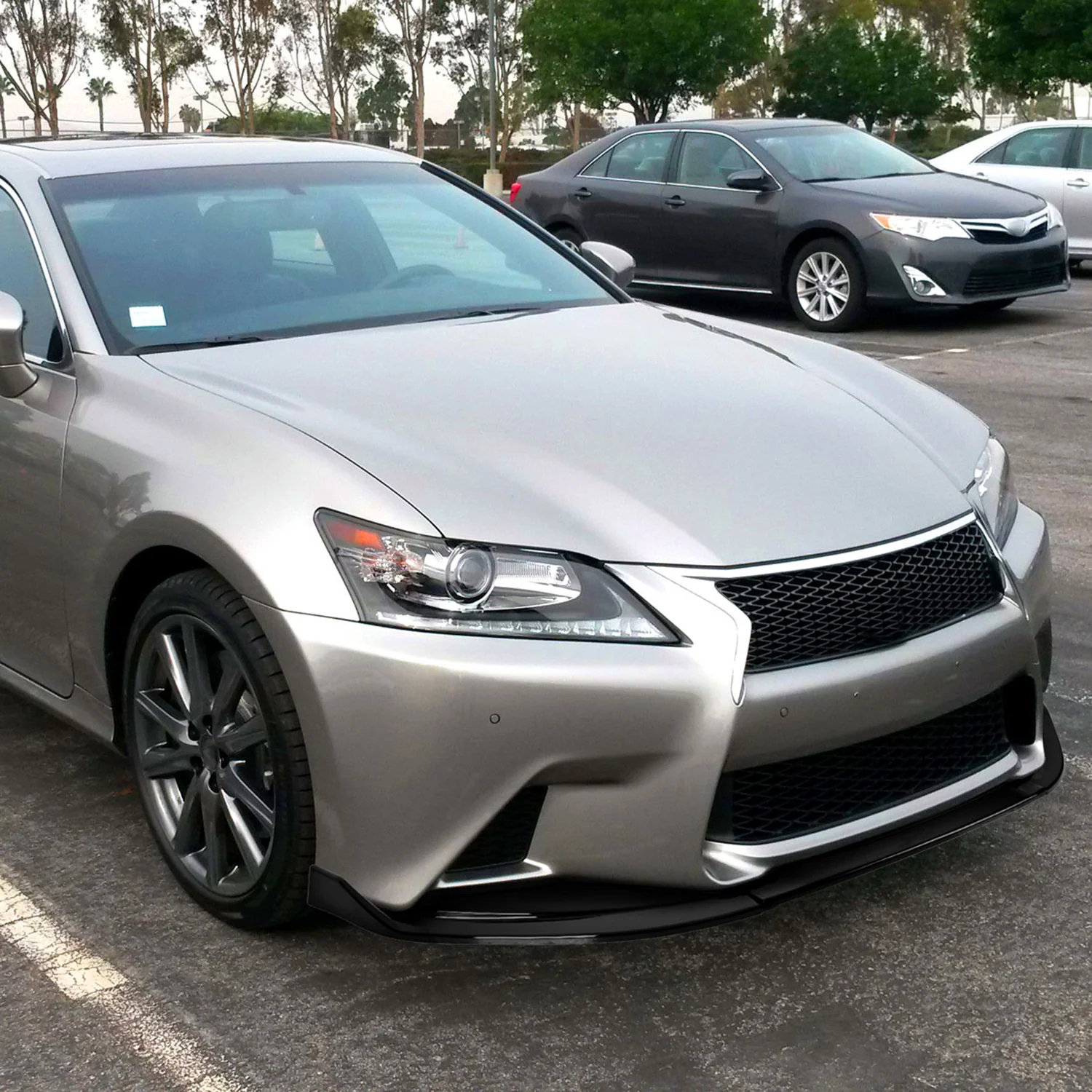 2013-2015 Lexus GS350/GS450h F-Sport Glossy Front Bumper Lip Splitter Kit - Image 10