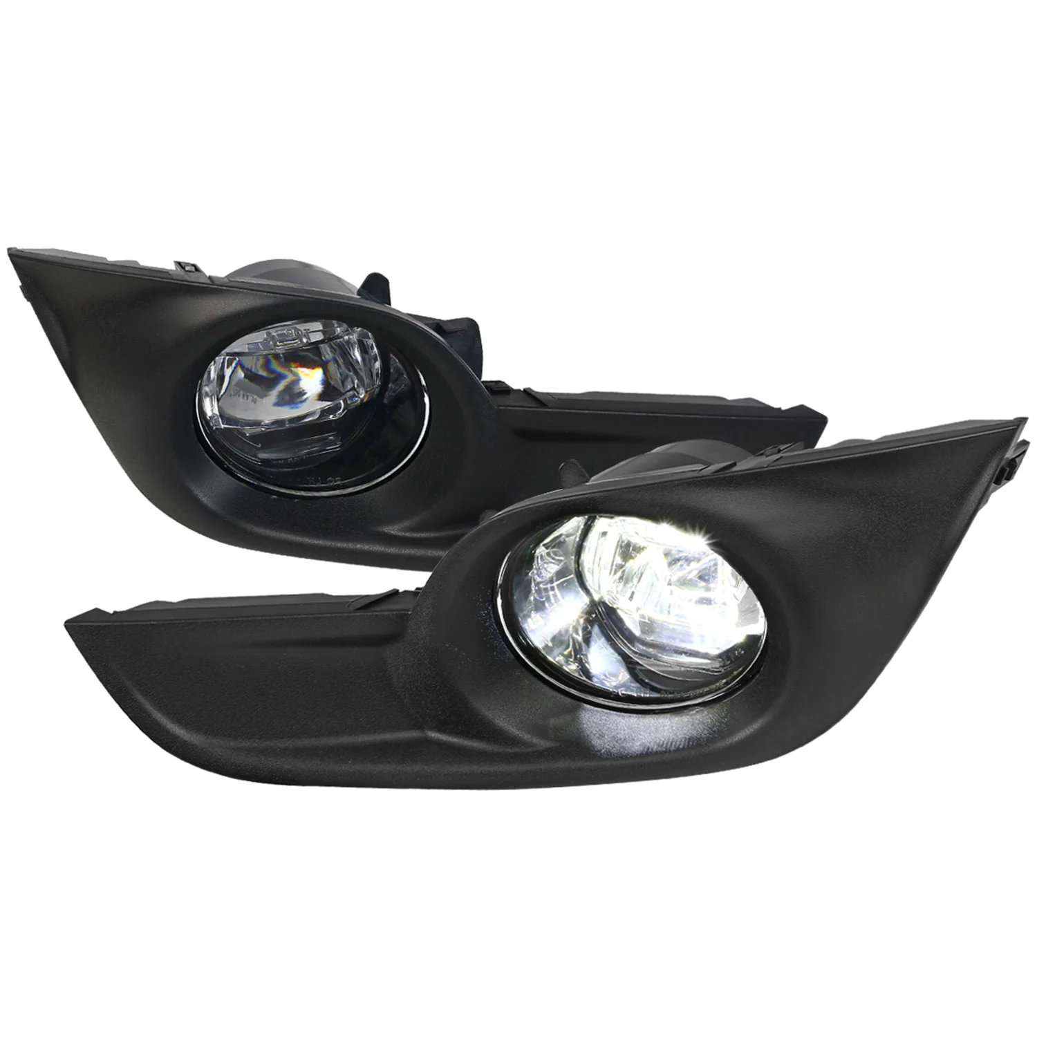 2013-2015 Nissan Altima Sedan SMD LED Projector Fog Lights Kit Chrome/Clear