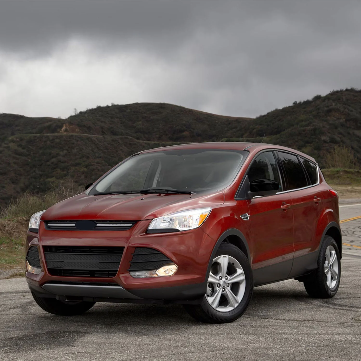 2013-2016 Ford Escape Mirror Cover Caps Gloss Black 2Pcs ABS Plastic - Image 3