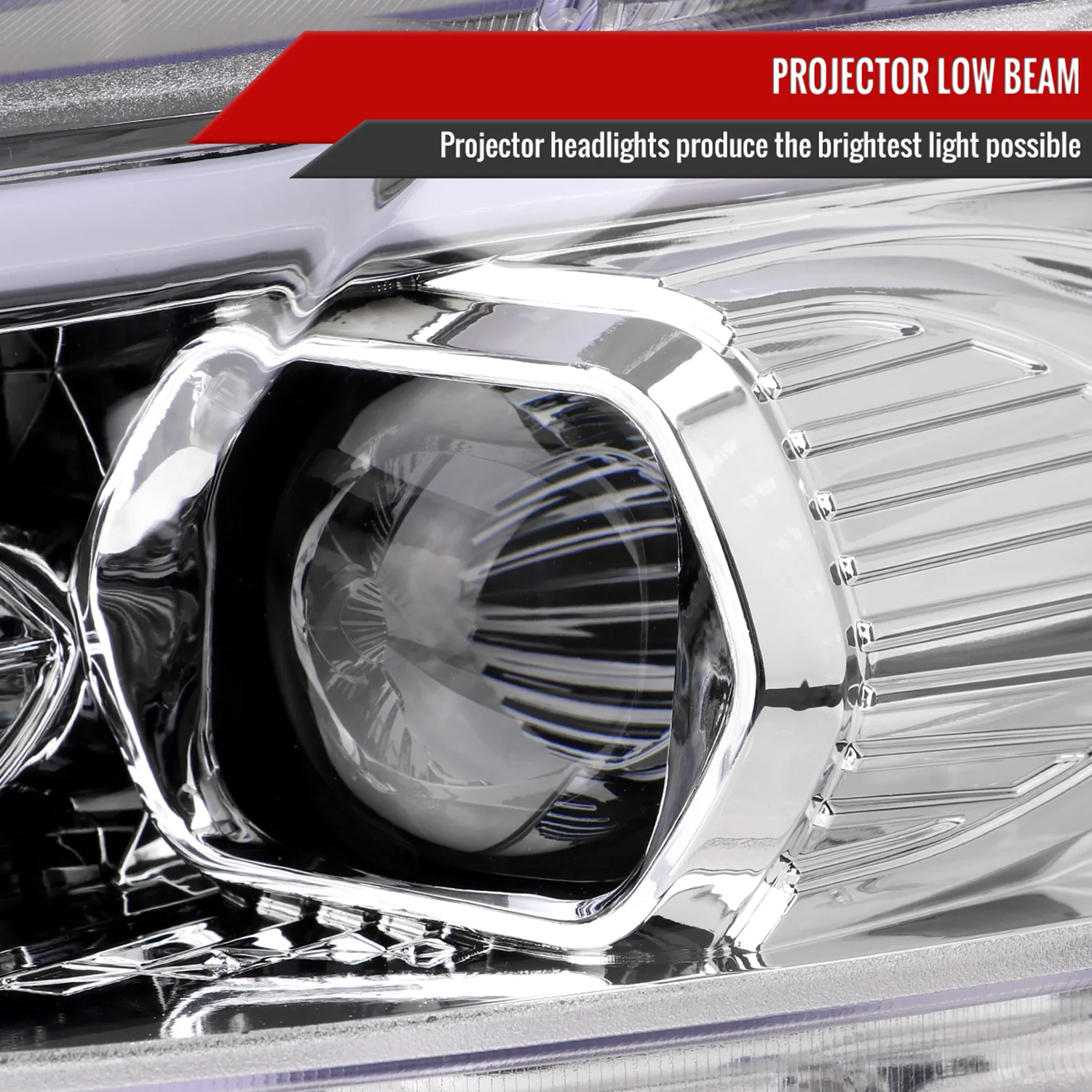 2013-2016 Ford Fusion Sequential Turn Signal Projector Headlights Chrome - Image 3