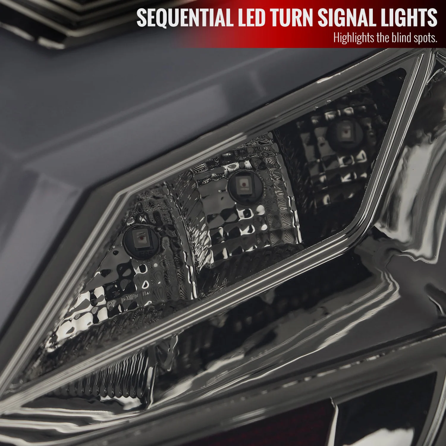 2013-2016 Scion FRS/ Subaru BRZ Lambo Sequential LED Tail Lights Chrome/Smoke - Image 4