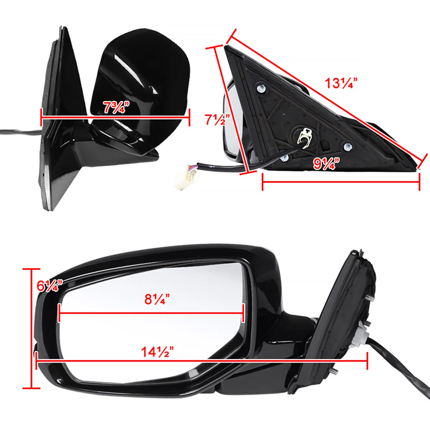 2013-2017 Honda Accord Heated/Defrost 7Pin Side Mirror LED Turn Signal Driver - Image 8
