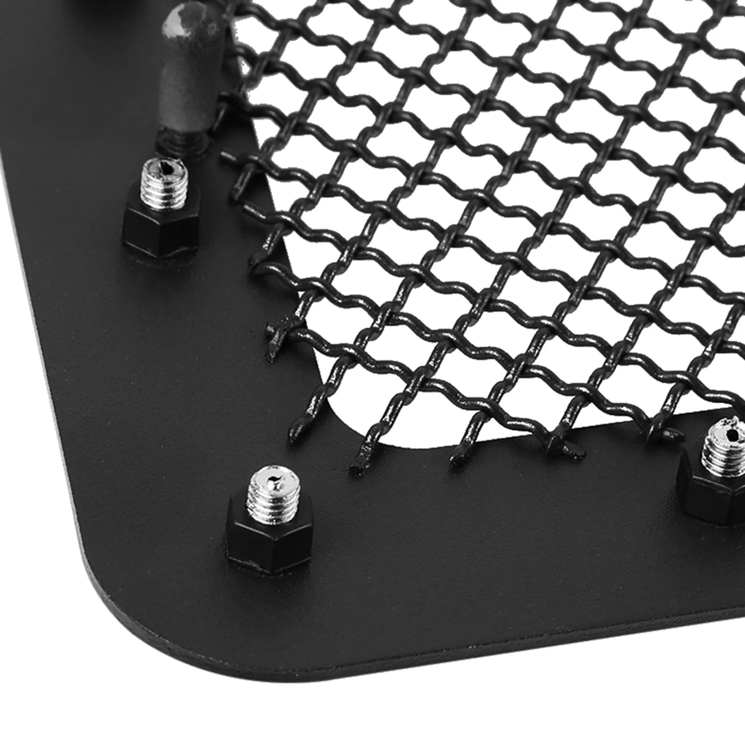 2013-2018 Dodge RAM 2500/3500 Rivet Style Black S.Steel Mesh Grille Insert - Image 8