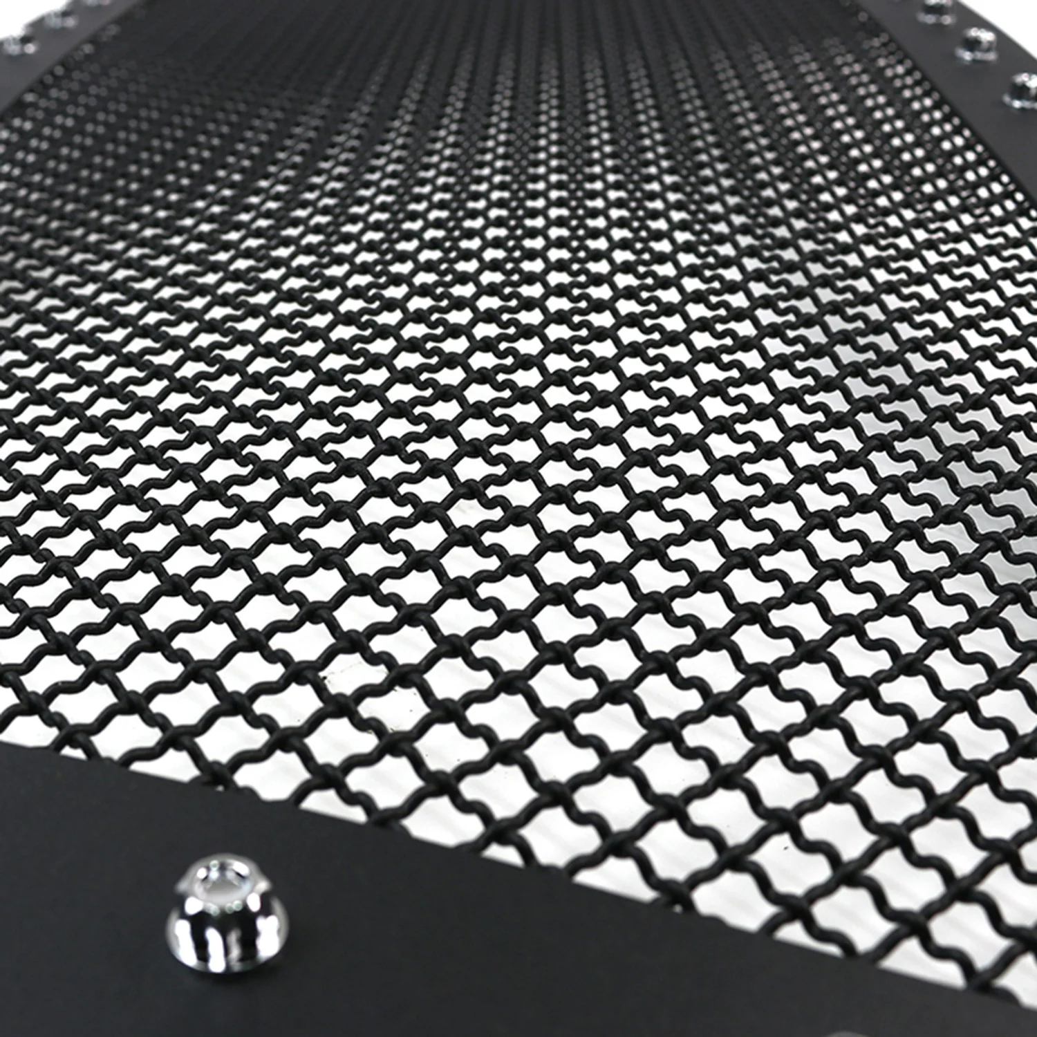 2013-2018 RAM 1500 1500 Rivet Style Black Stainless Steel Mesh Grille Insert - Image 2
