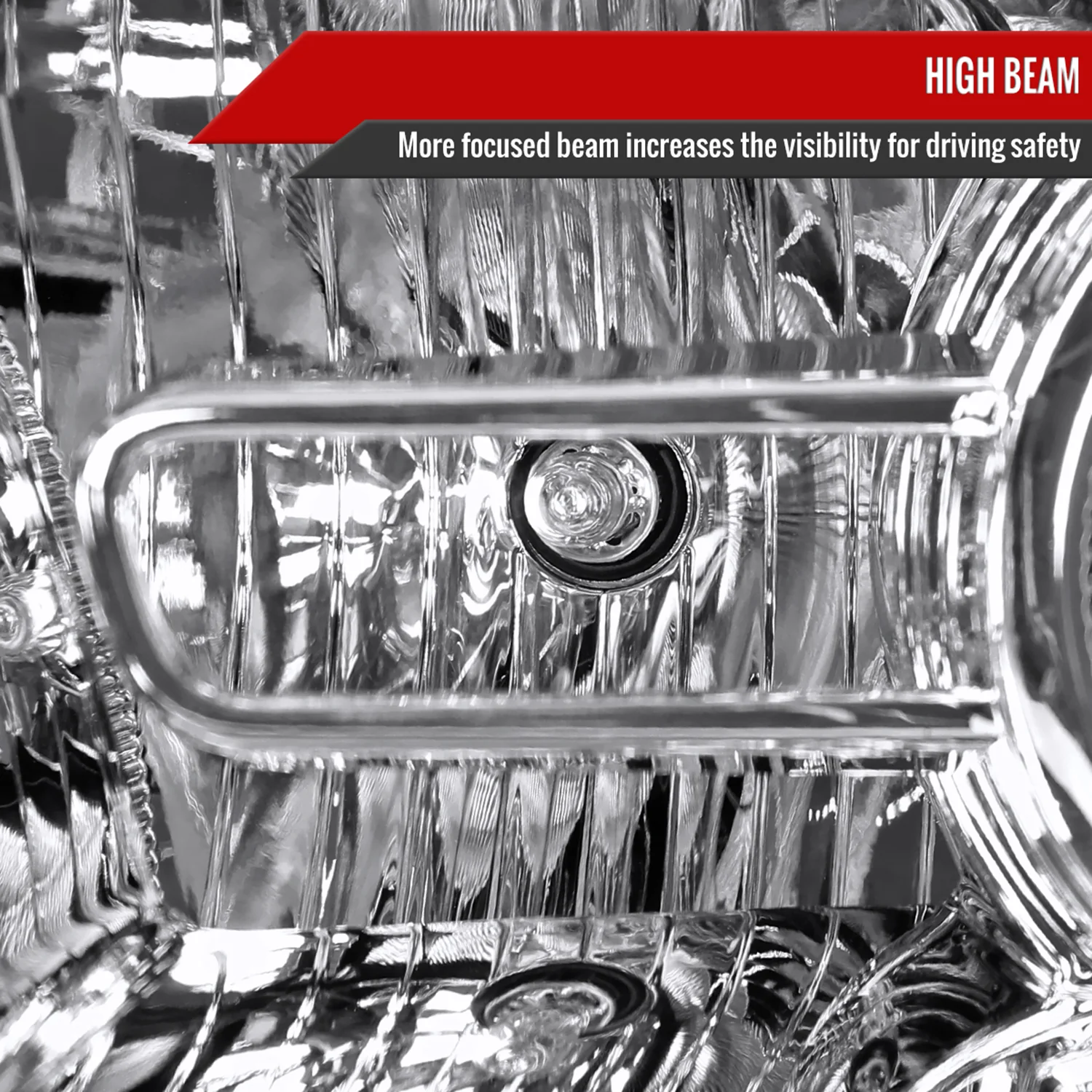 2013-2018 RAM 1500 2500 3500 LED Bar Projector Headlights Chrome/Clear Lens - Image 4