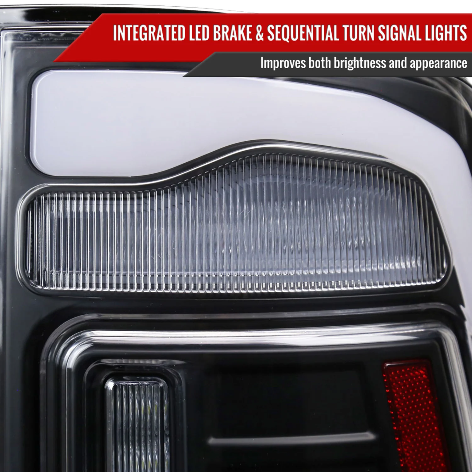 2013-2018 RAM 1500/2500/3500 Signal LED Tail Lights Matt Black/Clear - Image 5