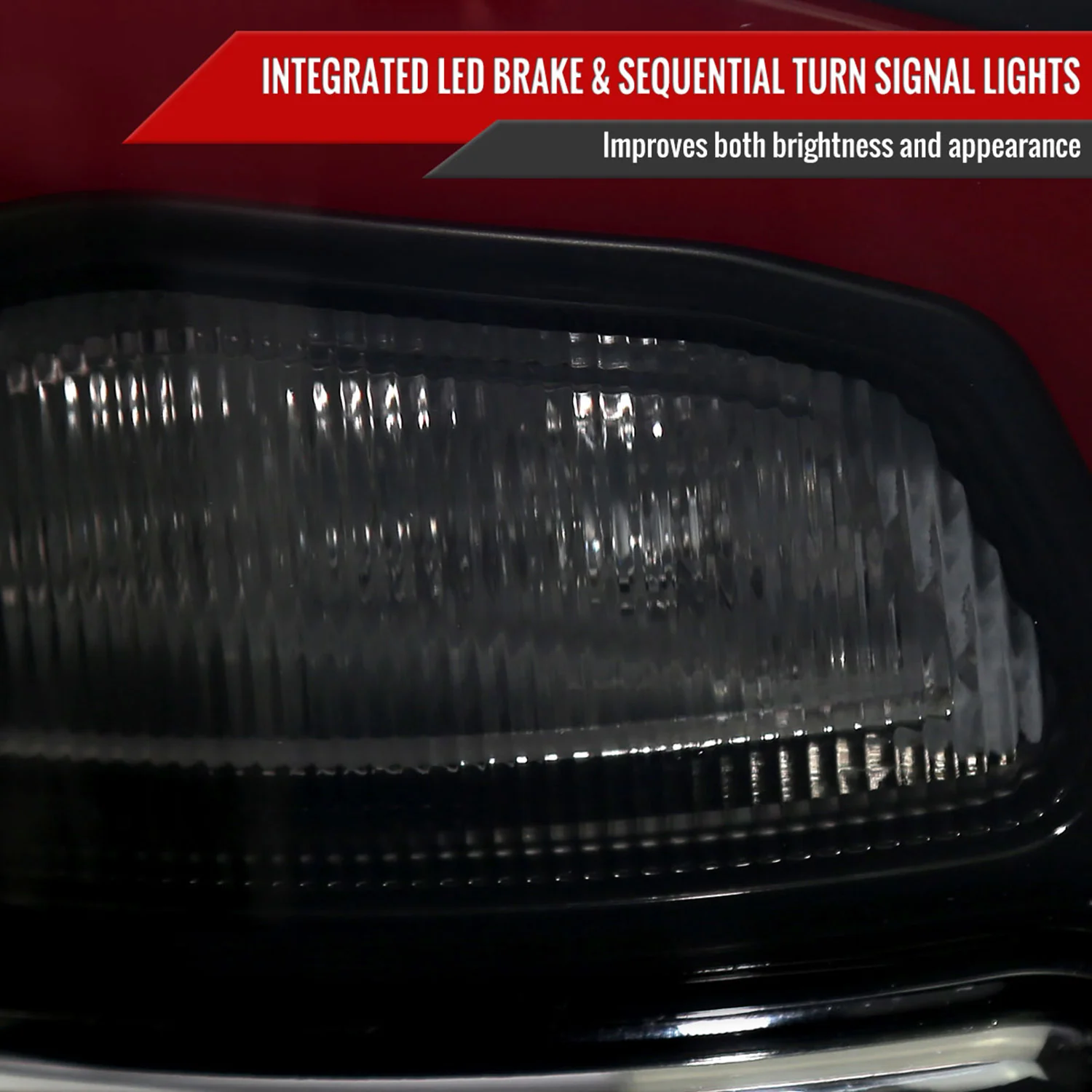 2013-2018 RAM 1500/2500/3500 Signal LED Tail Lights Matt Black/Smoke - Image 5