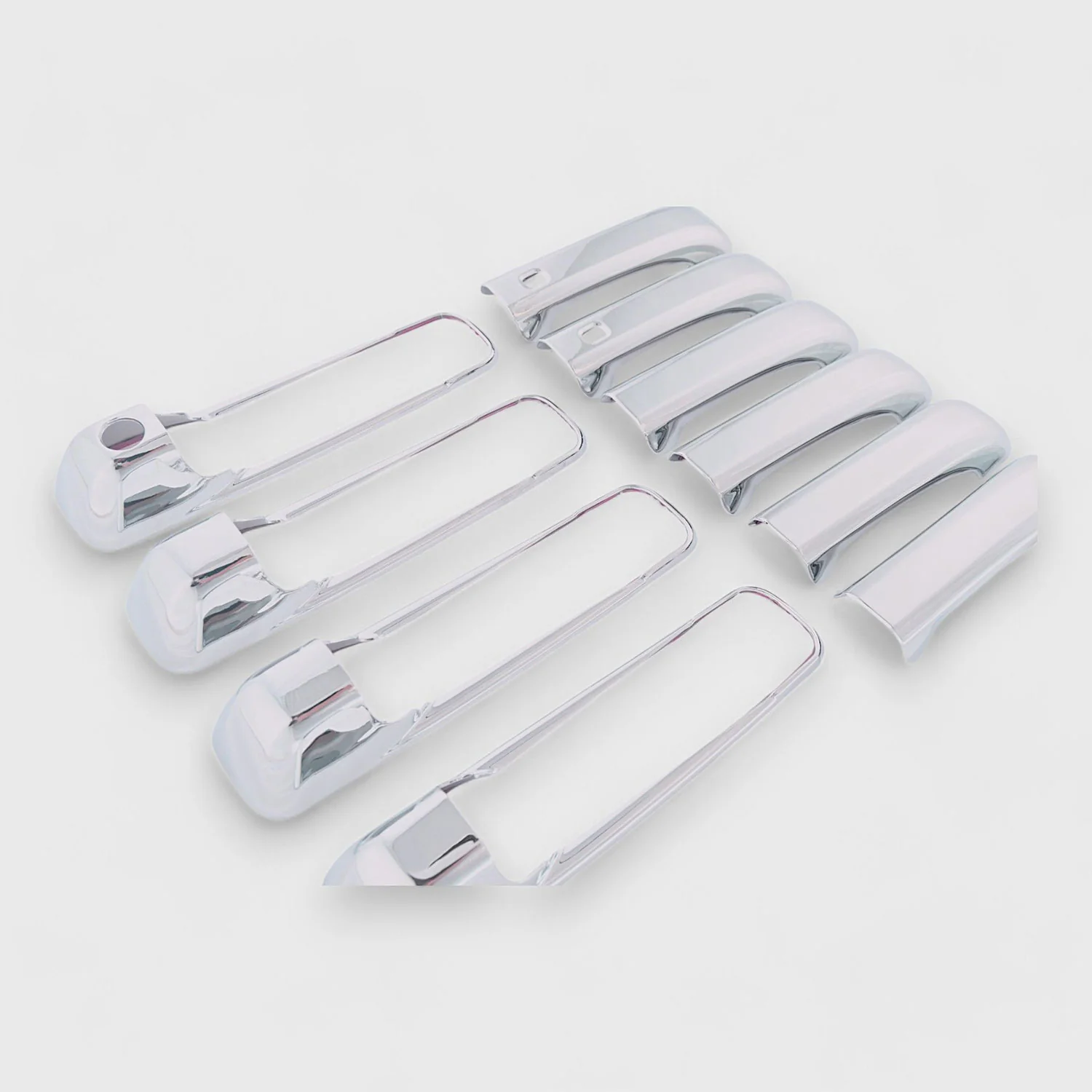 2013-2018 RAM RAM 1500/2500/3500 Door Handle Cover Chrome 10Pcs ABS Plastic - Image 2