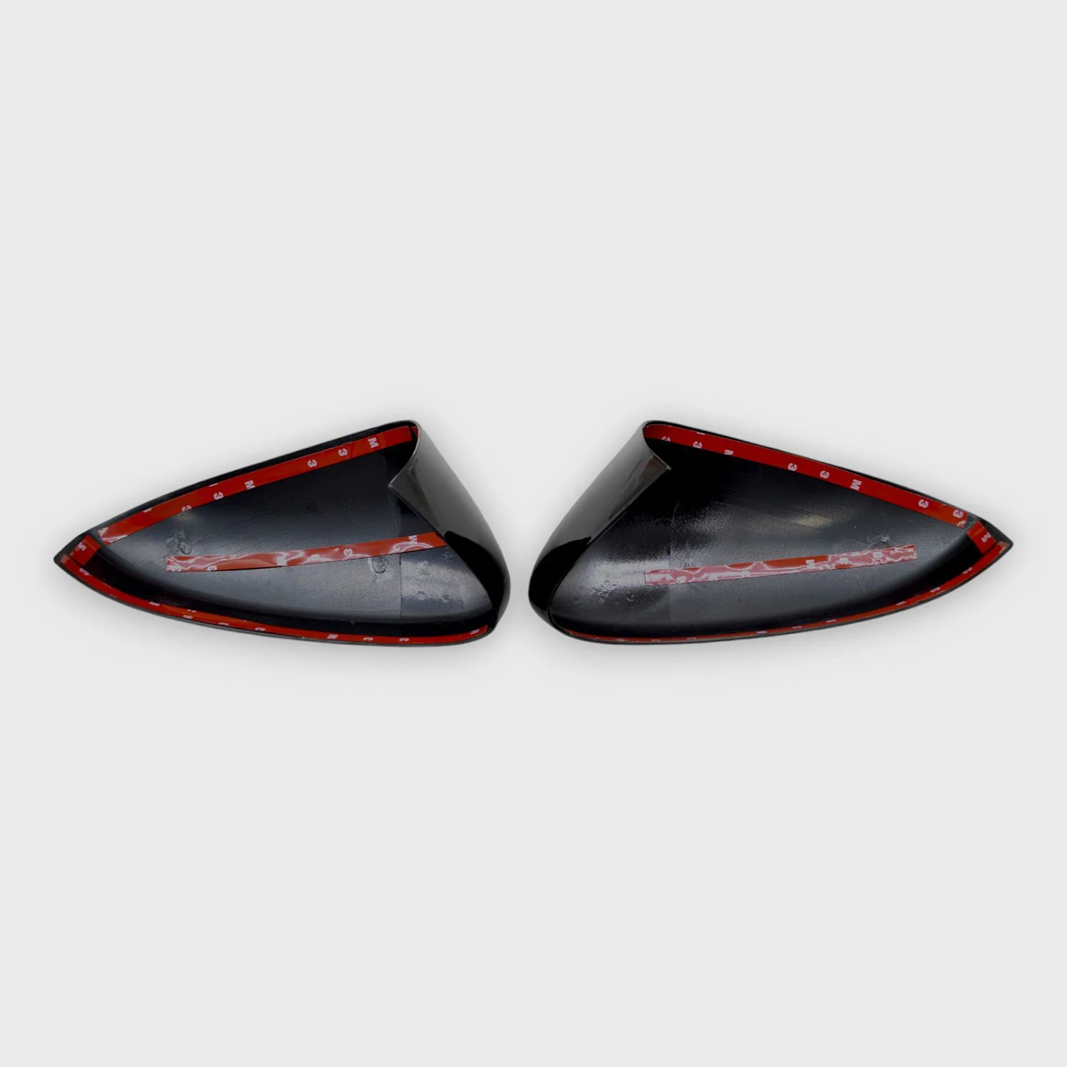 2013-2020 Ford Fusion Mirror Cover Caps Gloss Black 2Pcs ABS Plastic - Image 3