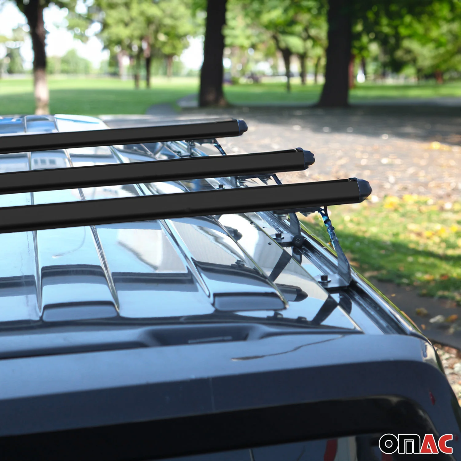 2013-2021 Nissan NV200 Roof Rack Cross Bars Luggage Carrier Aluminium Black 3 Pcs - Image 8