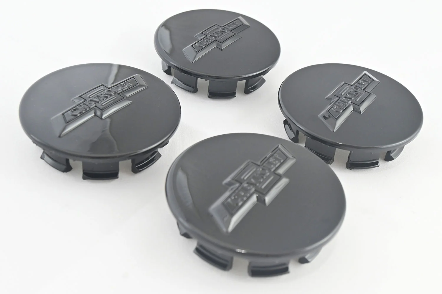 2013-2024 Chevrolet Malibu Licensed Wheel Cap Emblem Set Gloss Black 4Pcs ABS Plastic - Image 6