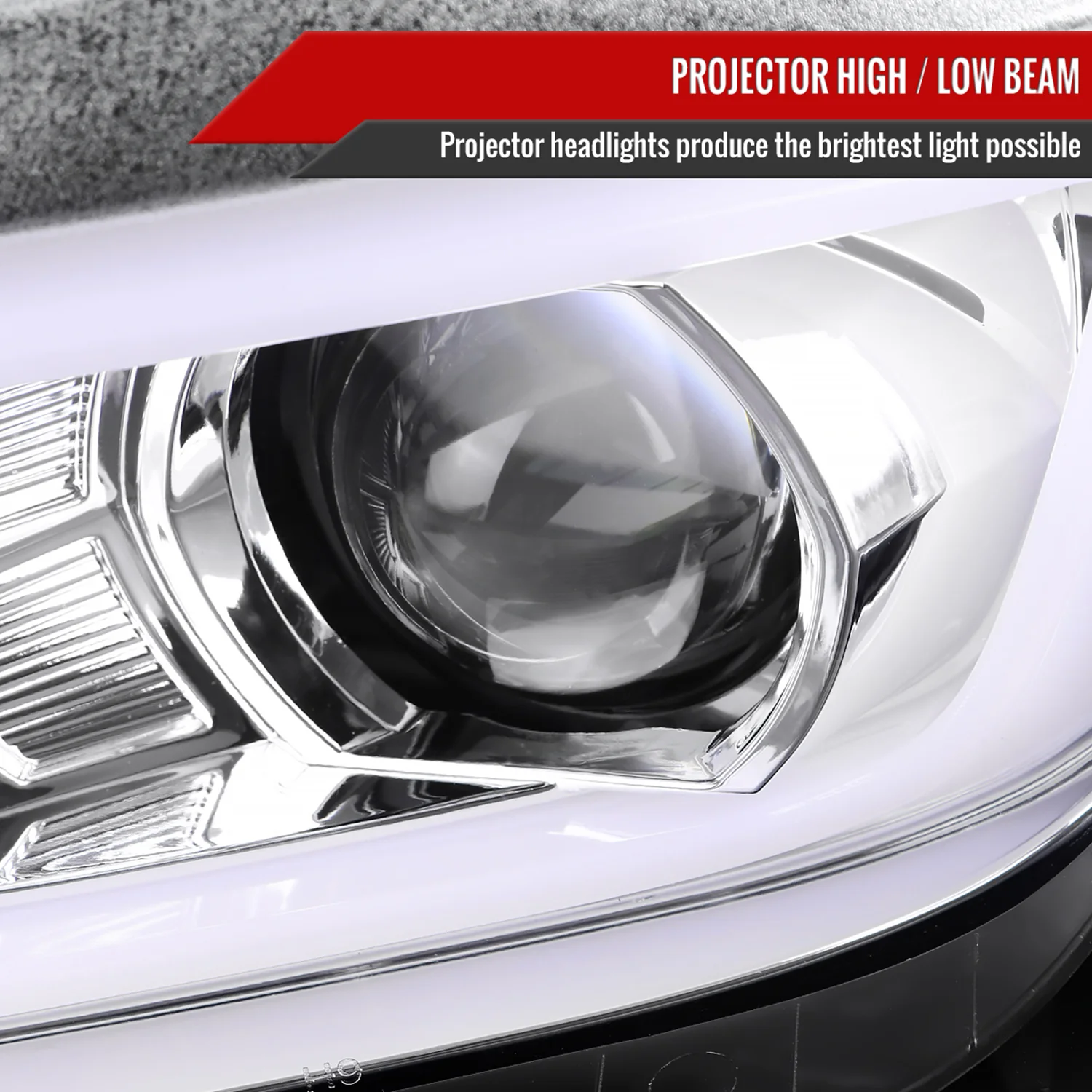 2014-2015 Chevy Camaro LED Projector Headlights Turn Signal Lights Chrome - Image 3