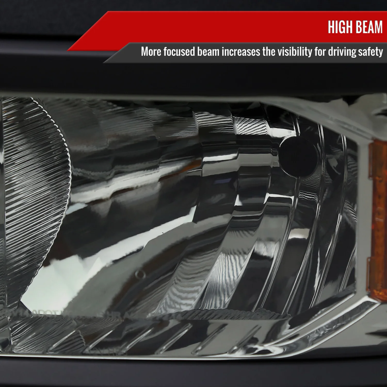2014-2015 Chevy Silverado 1500 Factory Headlights Black Chrome/Light Smoke - Image 4