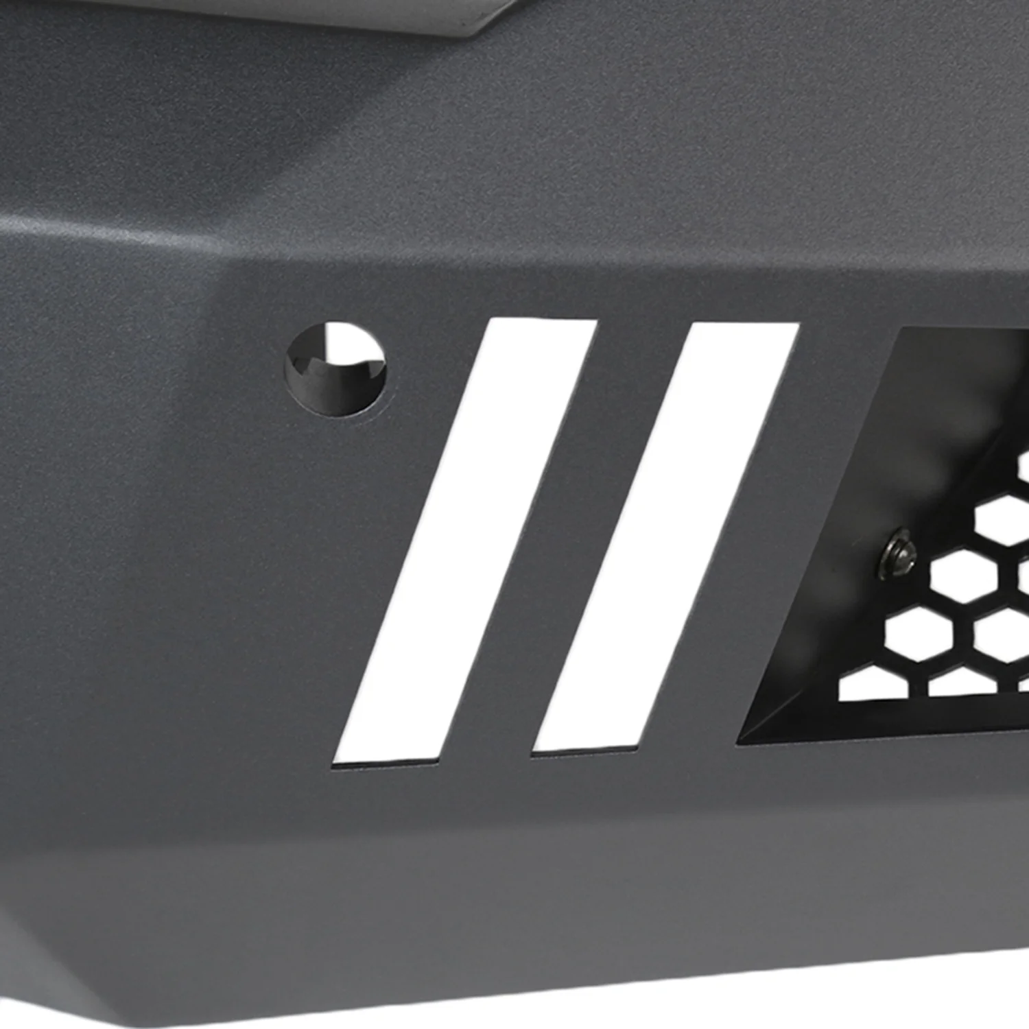2014-2015 Chevy Silverado 1500 Heavy Duty Steel Front Bumper LED Light Ports - Image 4