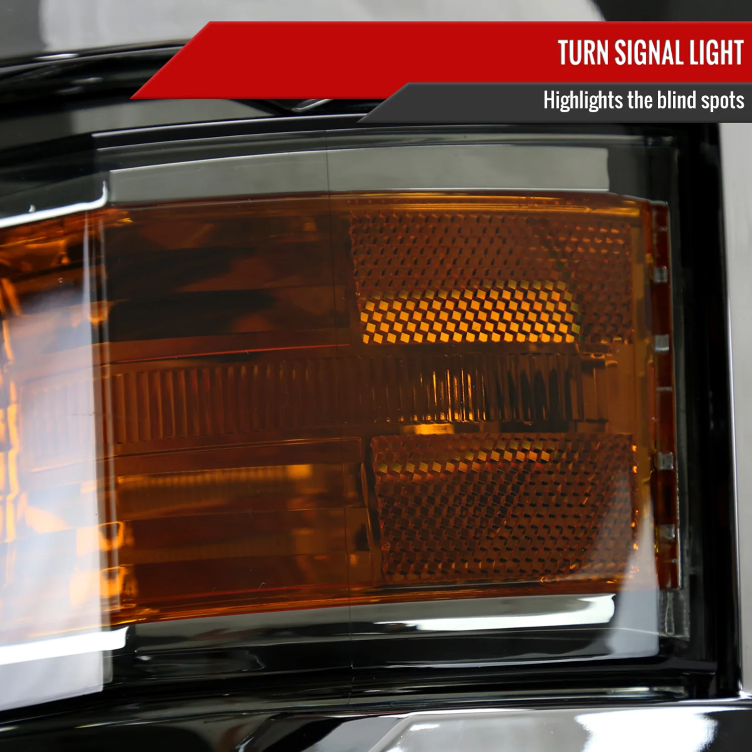2014-2015 Chevy Silverado 1500 Projector Headlights Trim Chrome/Light Smoke - Image 5