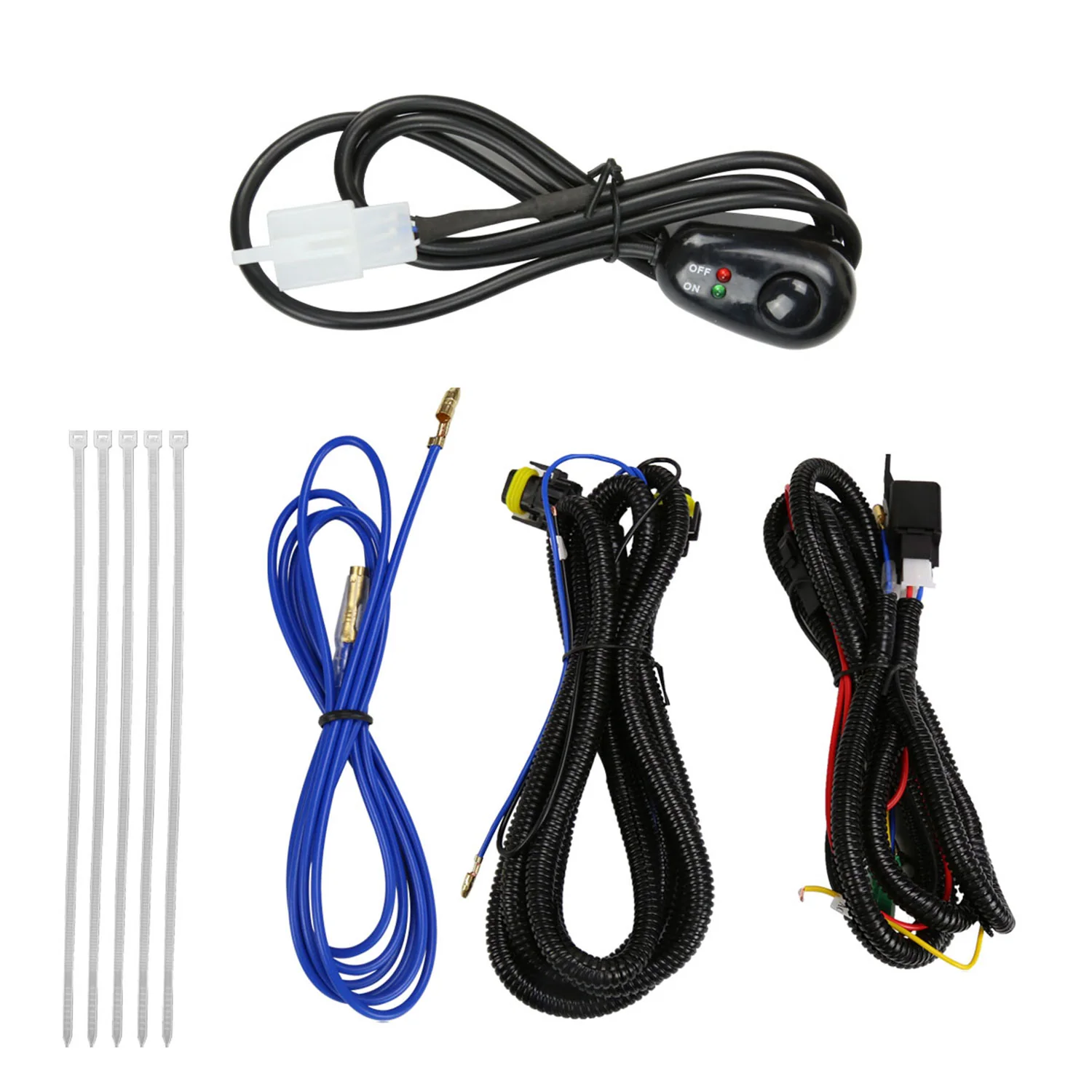 2014-2015 GMC Sierra 1500 LED Fog Lights Kit Switch & Wiring Harness Chrome - Image 7