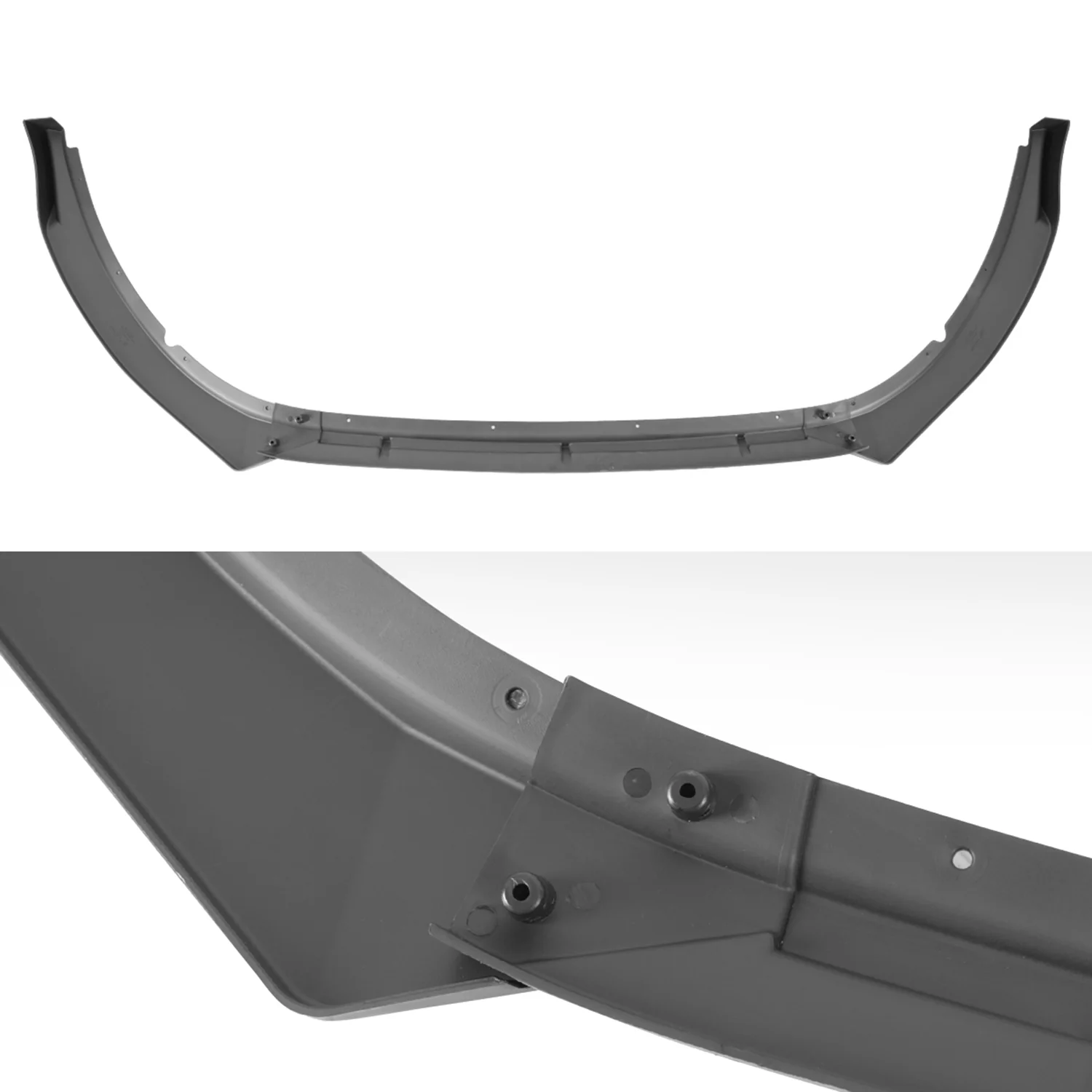 2014-2015 Kia Optima Glossy Black 3Pcs Front Bumper Lip Splitter Kit - Image 6