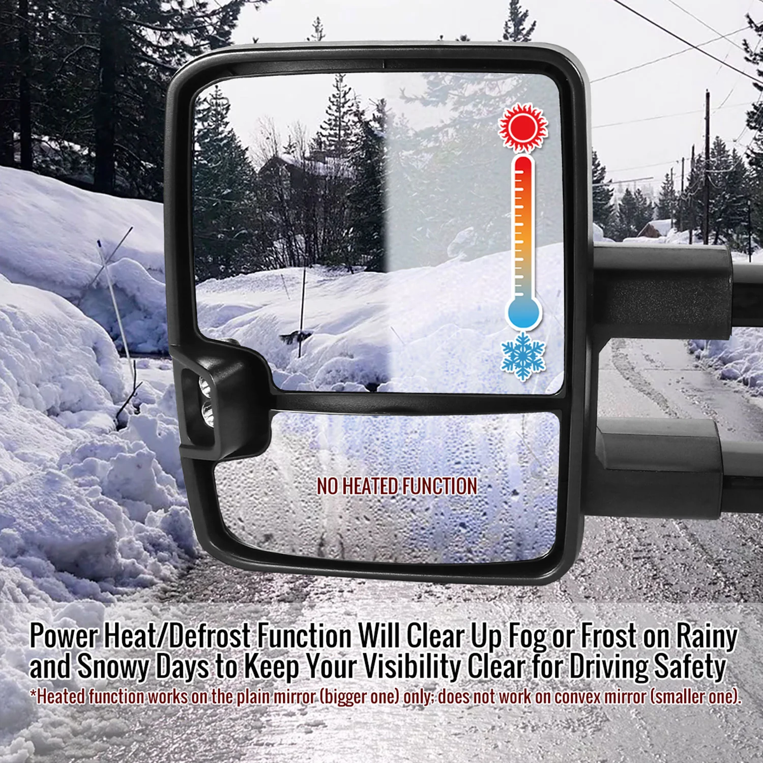 2014-2016 Chevy Silverado/Sierra Heated ATS Manual Chrome Towing Mirrors Smoke - Image 10