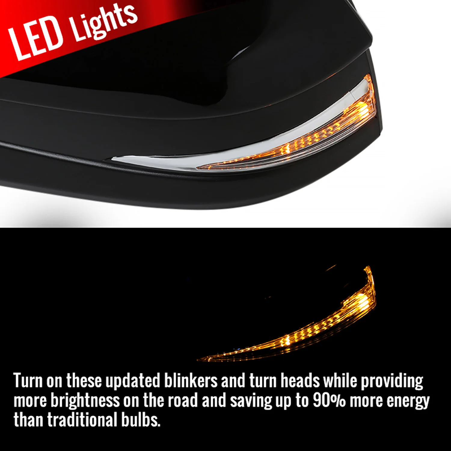 2014-2016 Toyota Highlander Black 5Pin Side Mirror LED Turn Signal Driver - Image 2