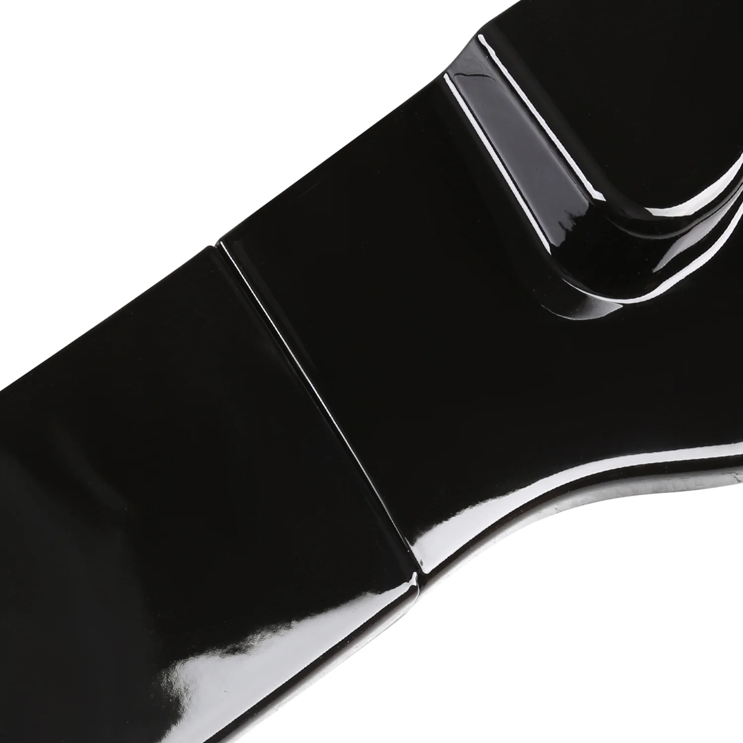 2014-2017 Infiniti Q50 Glossy Black Polypropylene 3Pcs Bumper Lip Spoiler - Image 3