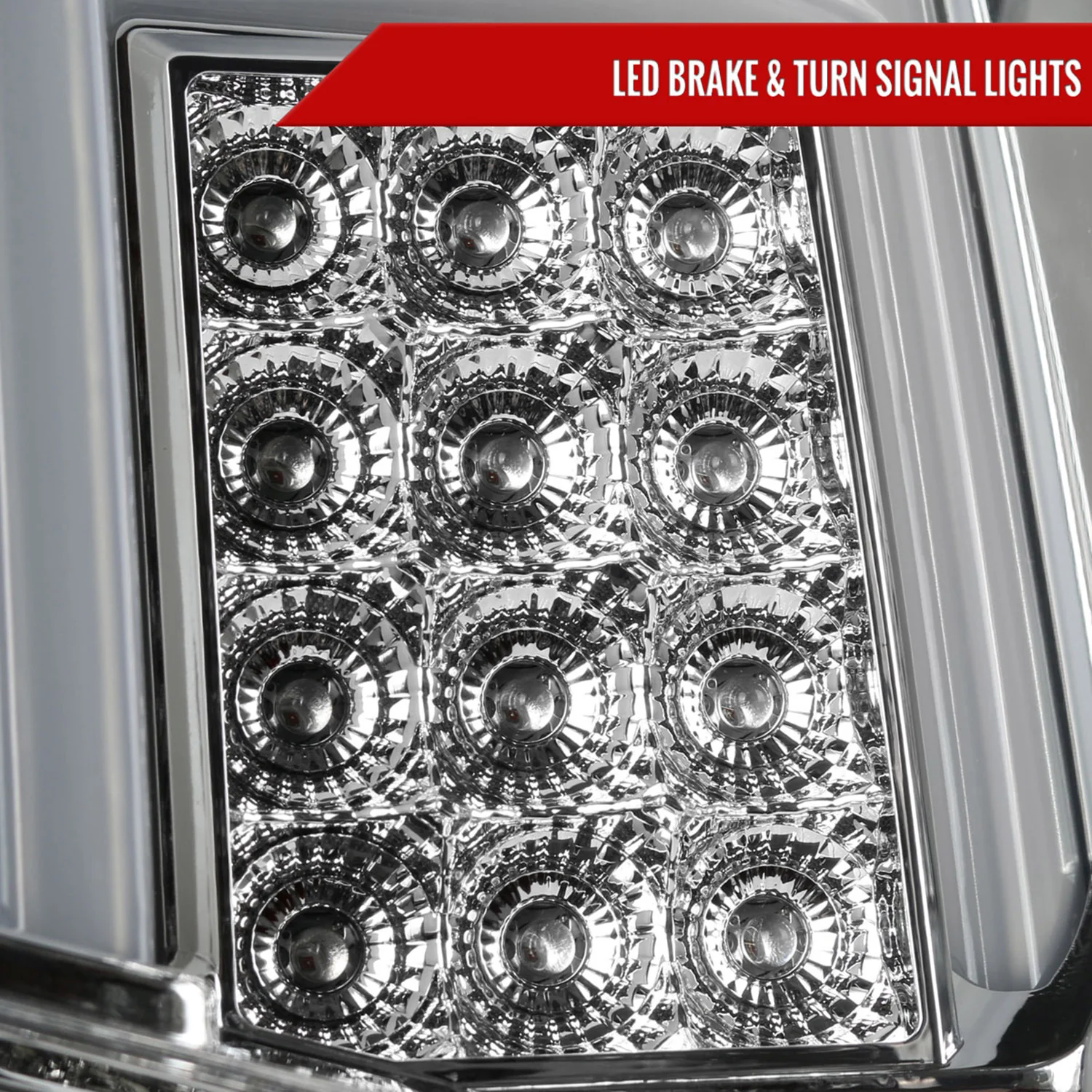 2014-2018 Chevy Silverado 1500 2500HD /Sierra 3500HD LED Tail Lights Chrome - Image 4