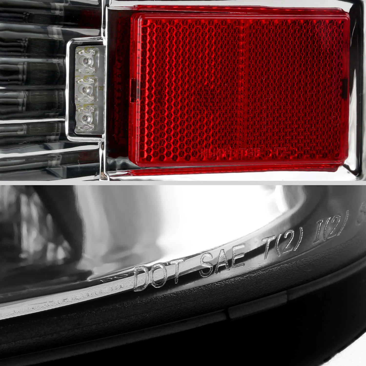 2014-2018 Chevy Silverado 1500 2500HD /Sierra 3500HD LED Tail Lights Chrome - Image 6