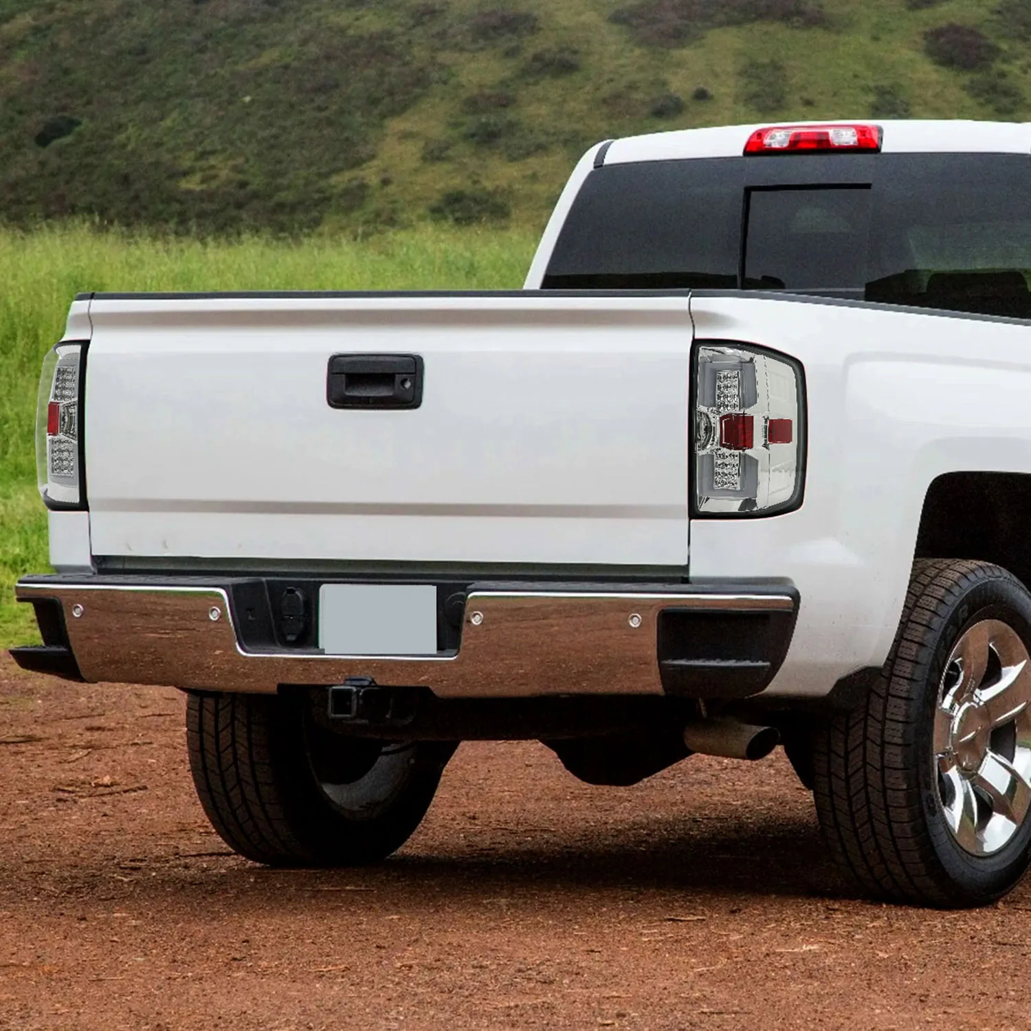 2014-2018 Chevy Silverado 1500 2500HD /Sierra 3500HD LED Tail Lights Chrome - Image 9